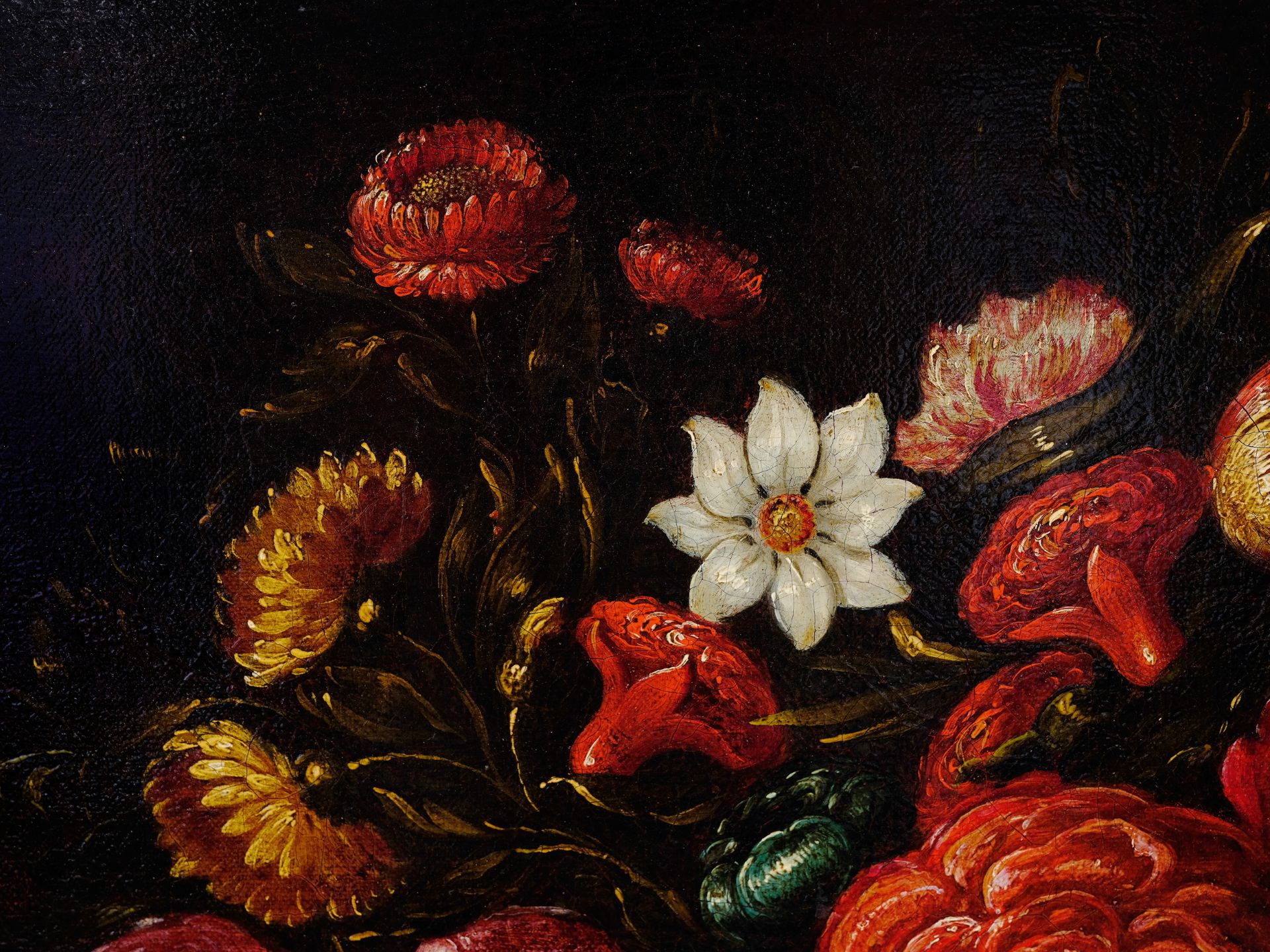 Ludger Tom Ring, Münster 1522 – 1584 Braunschweig, zugeschrieben, Großes Blumenarrangement - Bild 3 aus 5