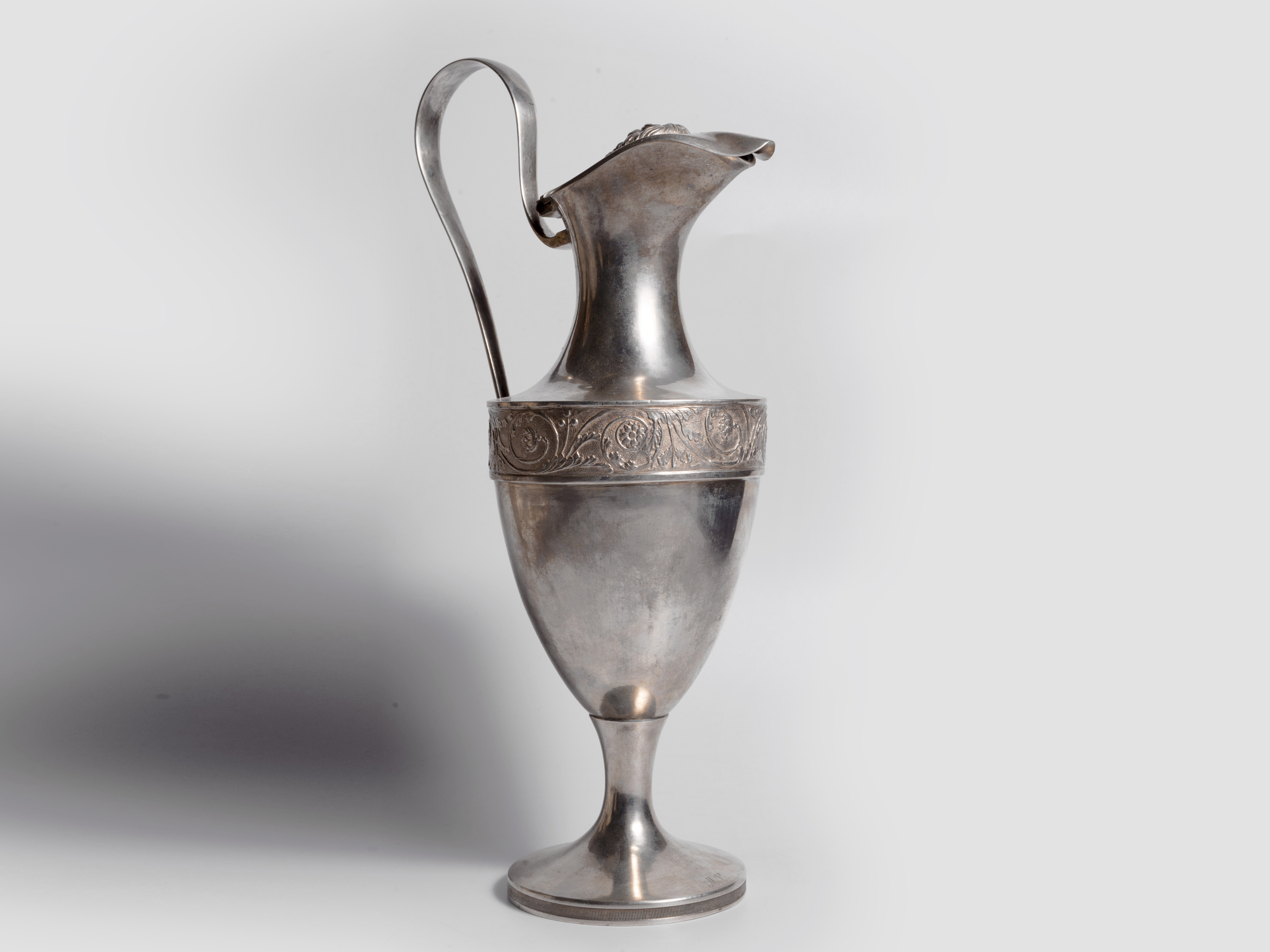 Silver Jug 1806, Empire silver jug, Silver cast & engraved