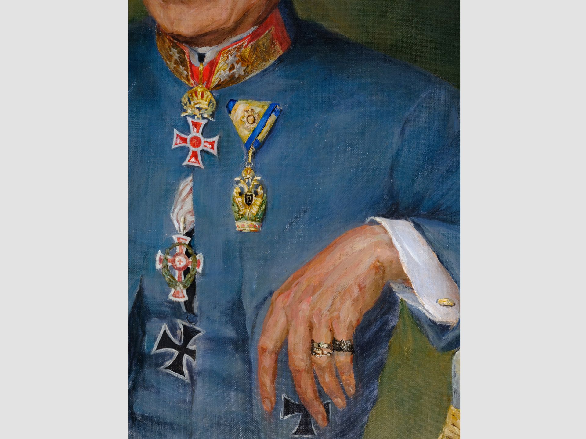 Alexander Pock, Znaim 1871 – 1950 Wien, Portrait eines K&K Offiziers - Bild 2 aus 5