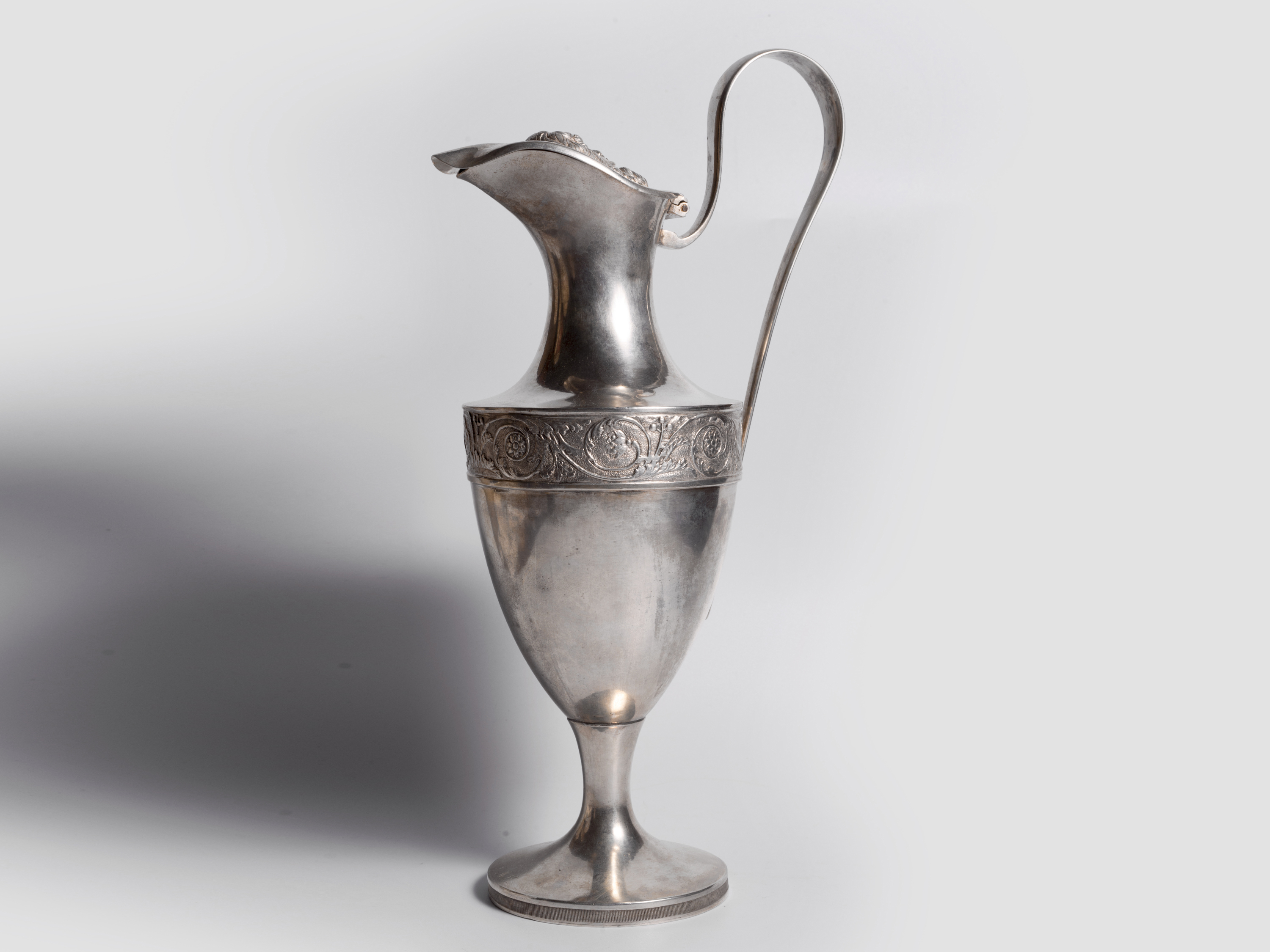 Silver Jug 1806, Empire silver jug, Silver cast & engraved - Image 3 of 6