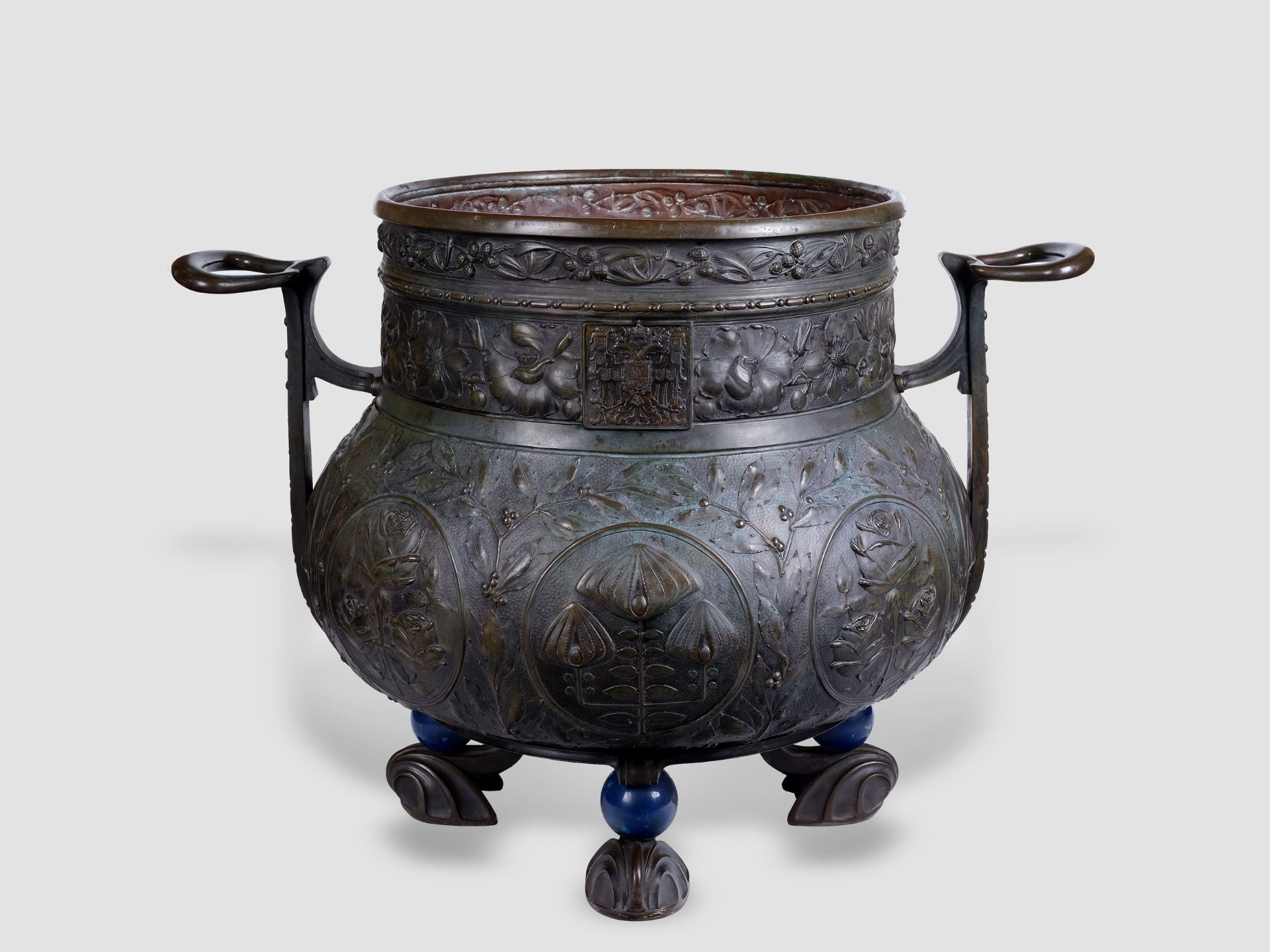Highly important Russian planter, Modern style, Art Nuovo, Moscow around 1890/1900