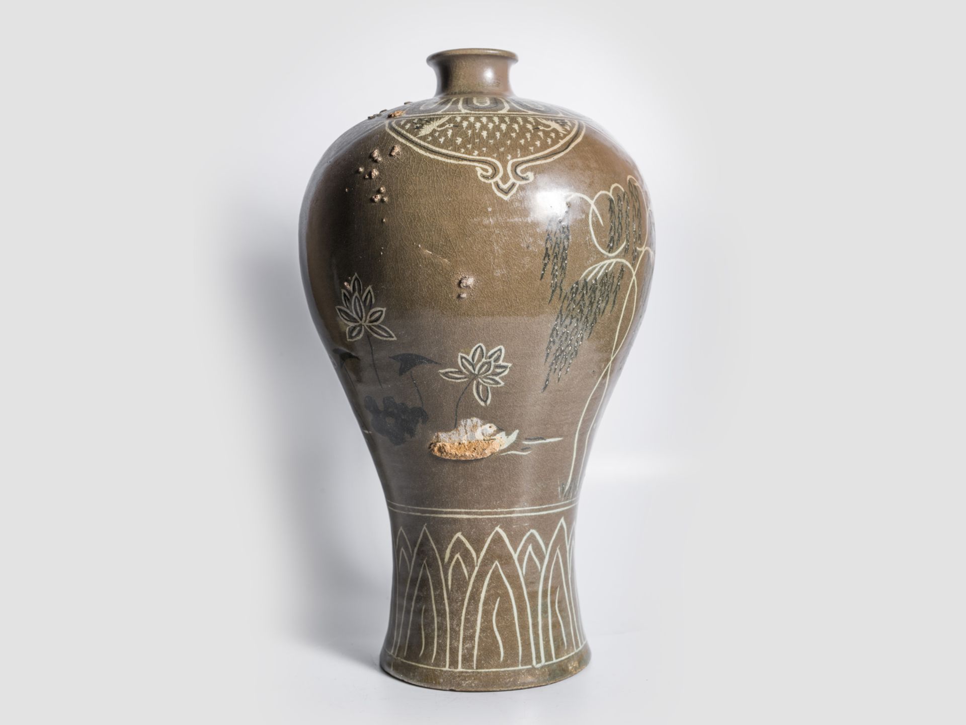 Korea Seladonvase, Maebyeong, Goryeo-Dynastie, 12. – 14. Jhdt.