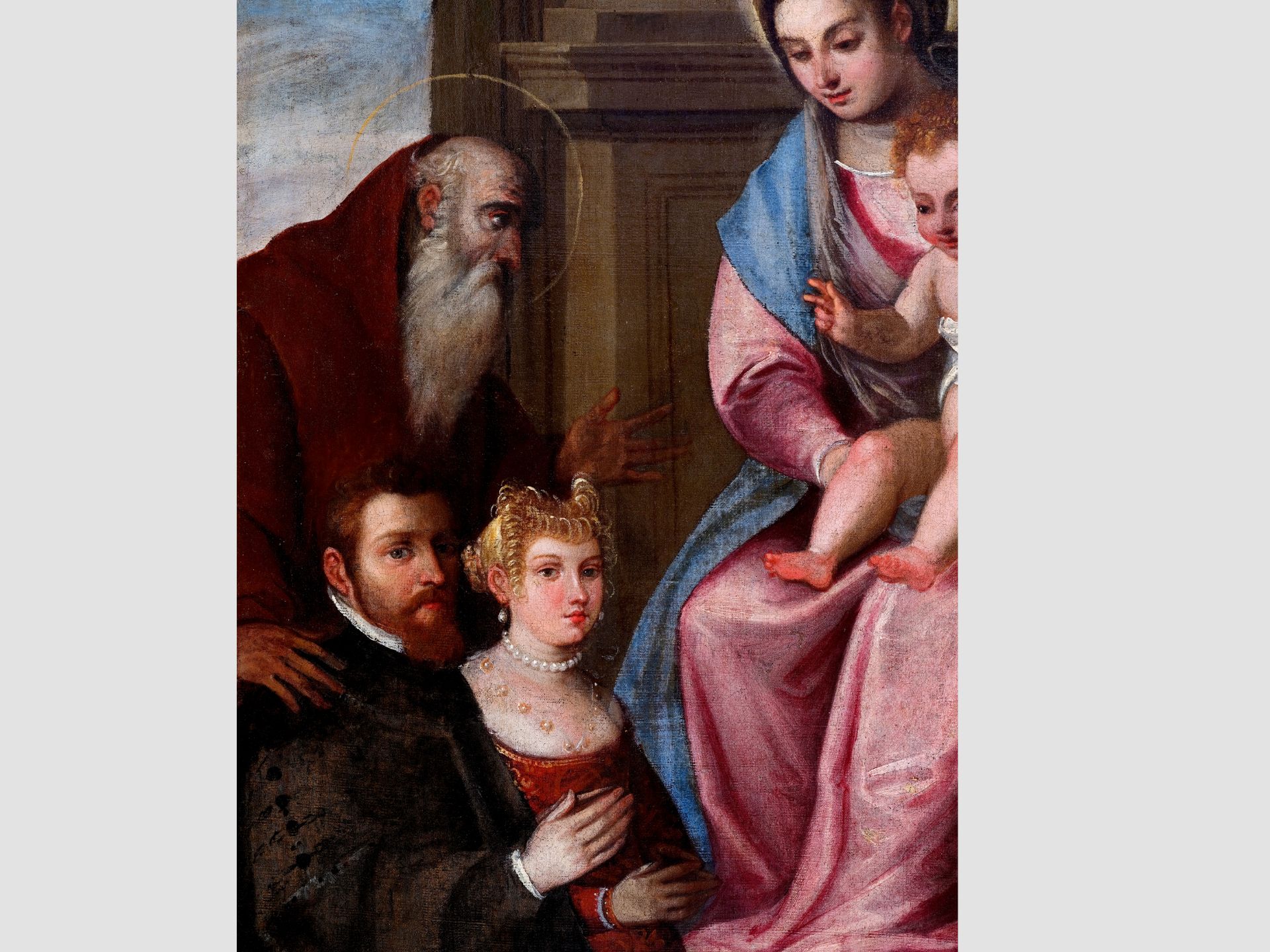 Jacopo Palma il Giovane, Venedig 1548 – 1628 Venedig, Sacra Conversatione - Bild 5 aus 6