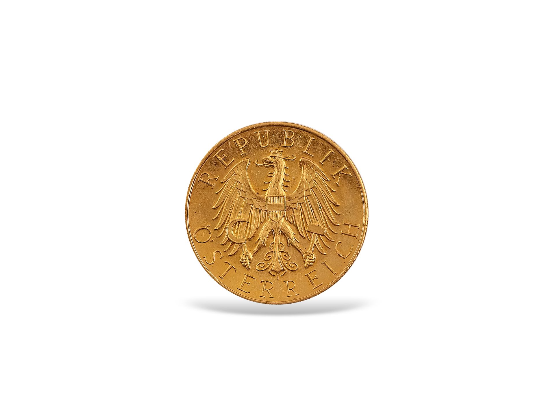 25 Schilling in Gold, Österreich 1926, Gewicht: 6 Gramm - Bild 2 aus 2