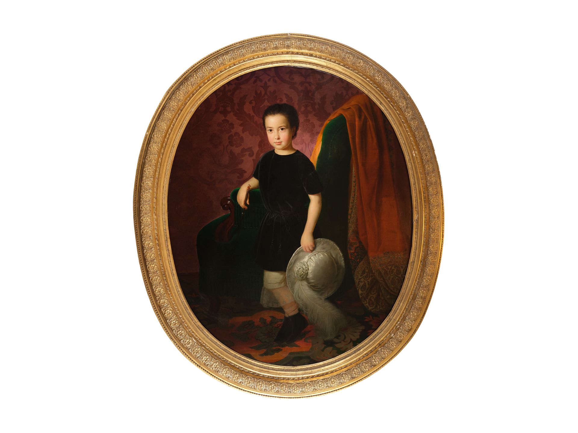 Friedrich von Amerling, Wien 1803 – 1887 Wien, Umkreis, Höfisches Knabenportrait