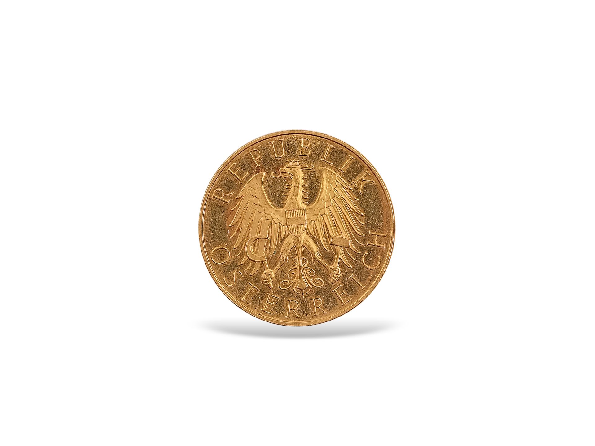 25 Schilling in Gold, Österreich 1931, Gewicht: 6 Gramm - Bild 2 aus 2