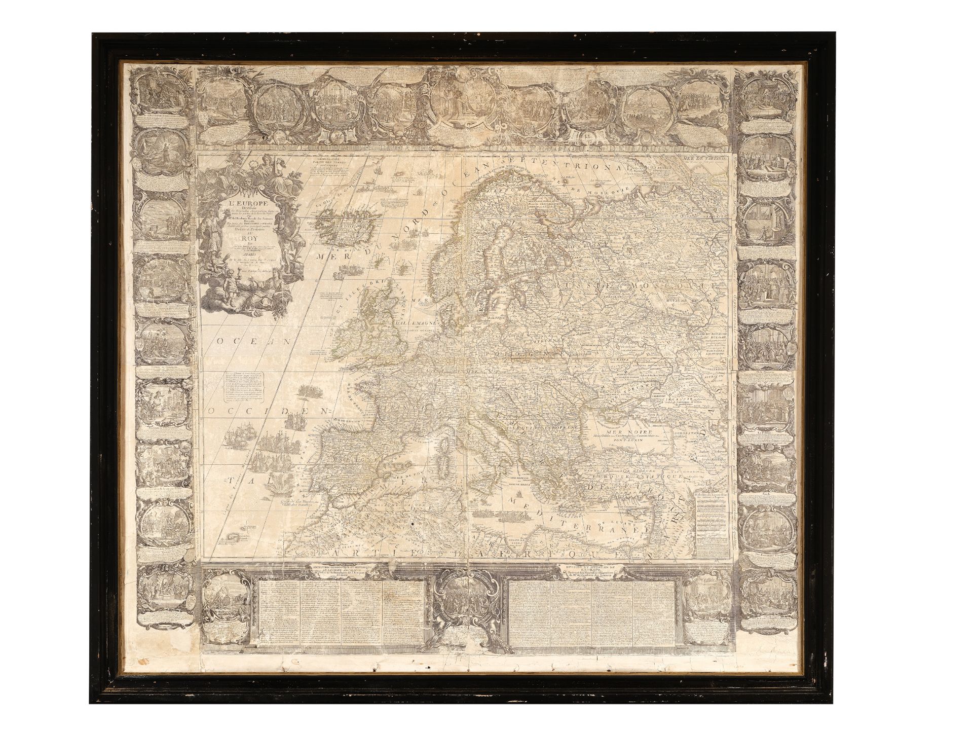 Jean Baptiste Nolin I., Ca. 1657 – 1725, Copper engraving wall map