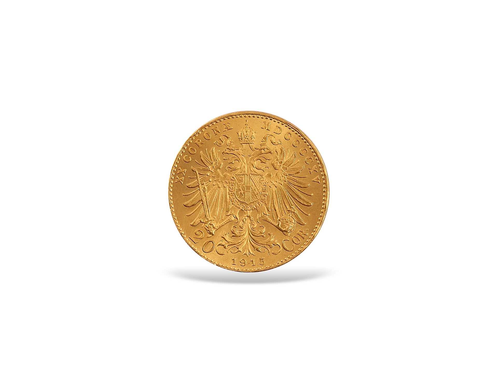 20 Kronen in Gold, Österreich F.J.I., 1915, Gewicht: 6 Gramm - Bild 2 aus 3