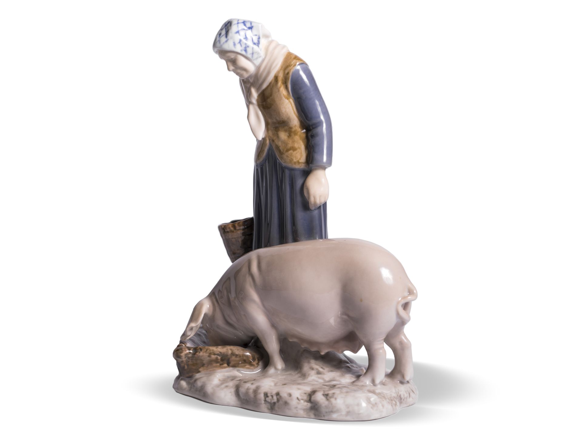 Royal Kopenhagen-Porzellan, Schweinehirtin, Entwurf: Axel Locher