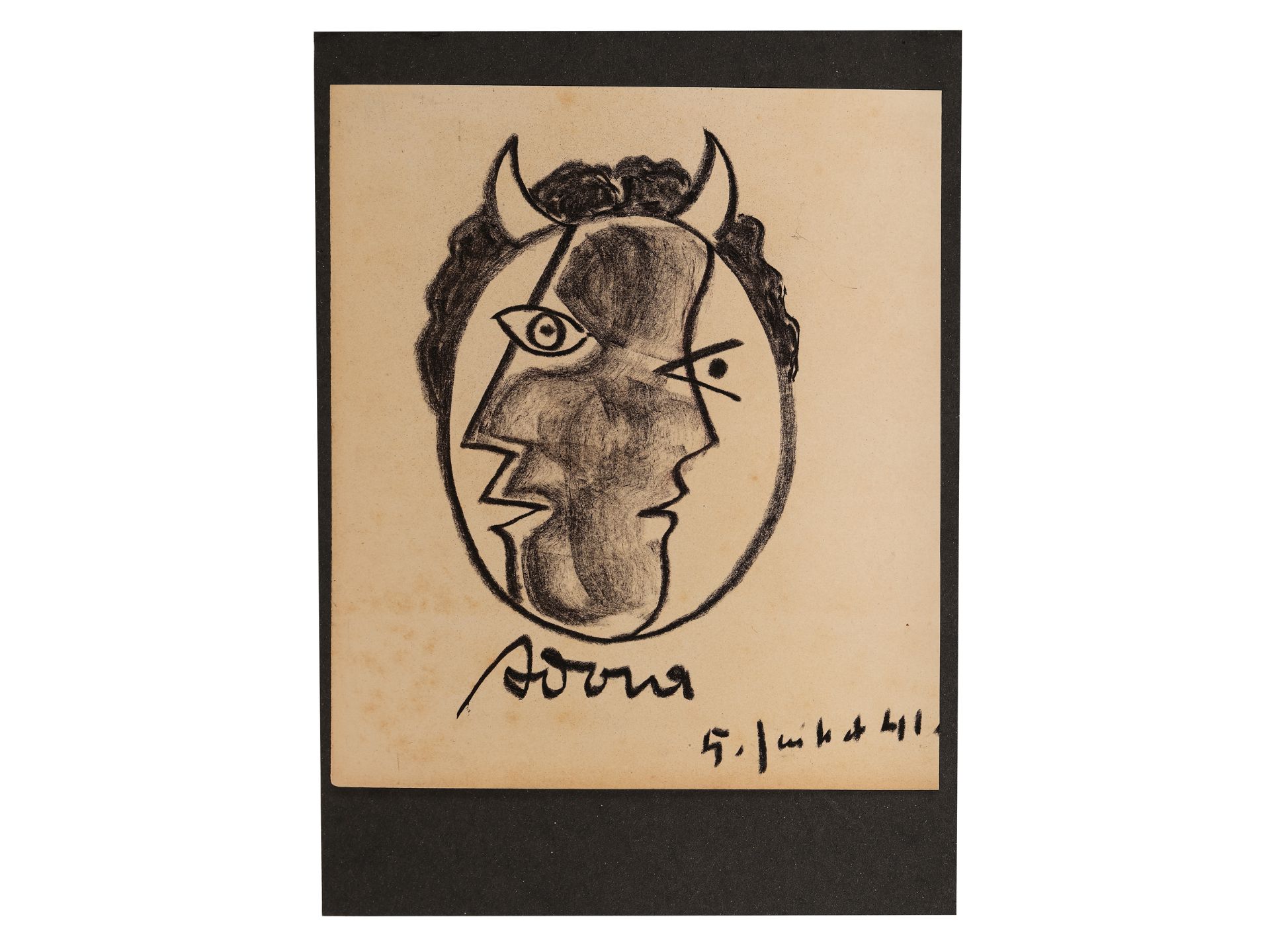 Pablo Picasso, Malaga 1881 – 1973 Mougin, zugeschrieben, A Dora