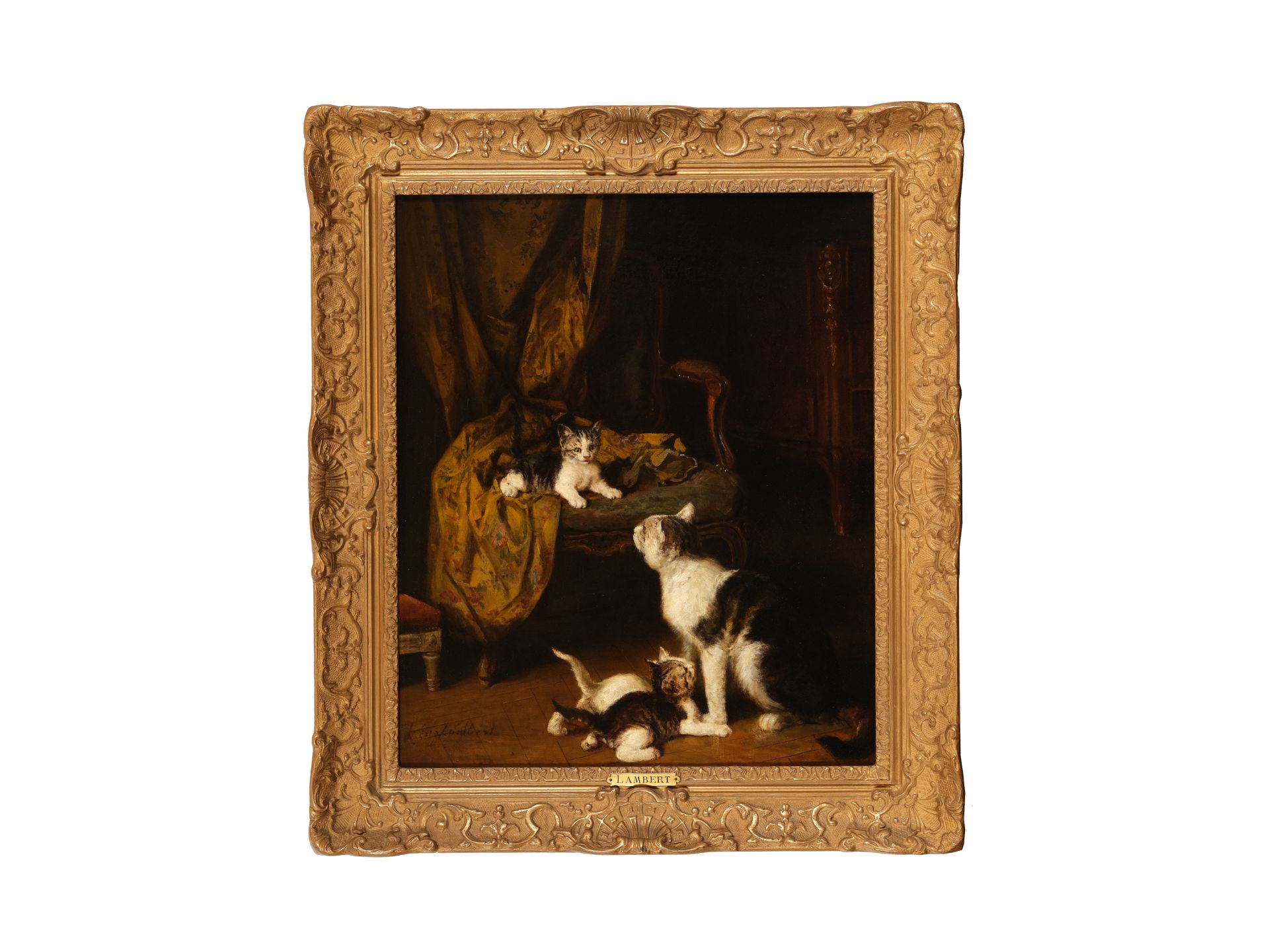 Louis Eugène Lambert, Paris 1825 – 1900 Paris, Katzen