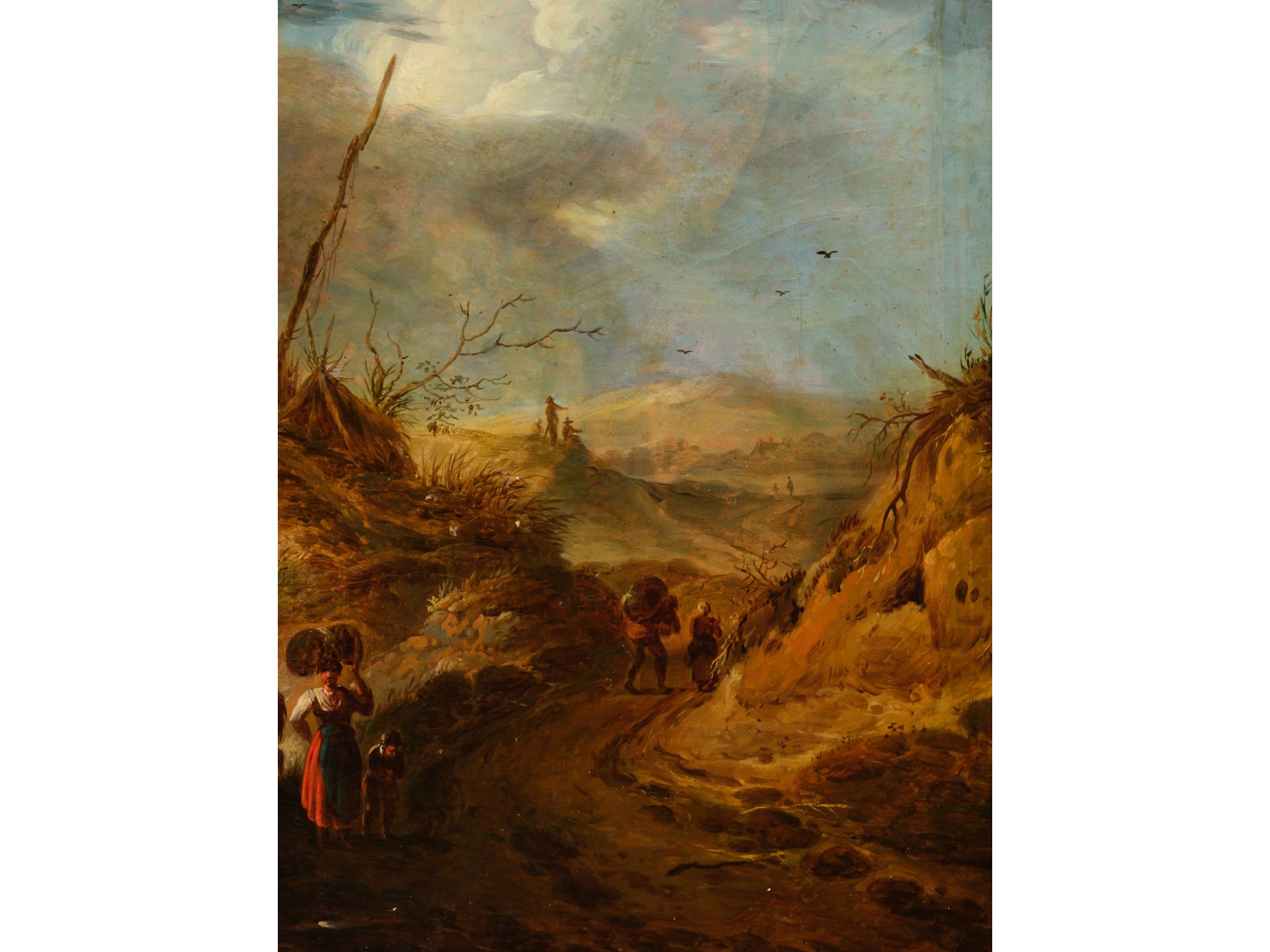 Classicist master, Around 1800, Southern landscape - Image 4 of 5