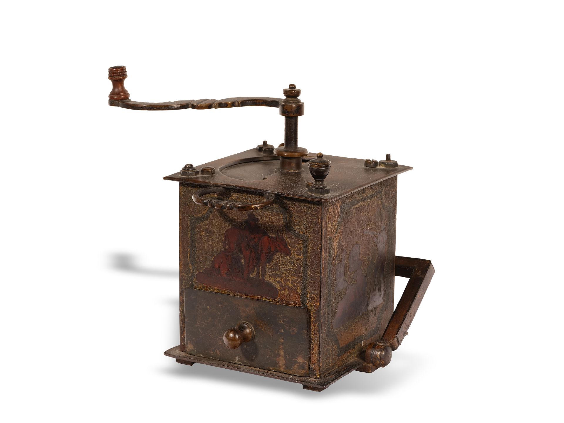 Museum coffee grinder, With table mounting, 18th century