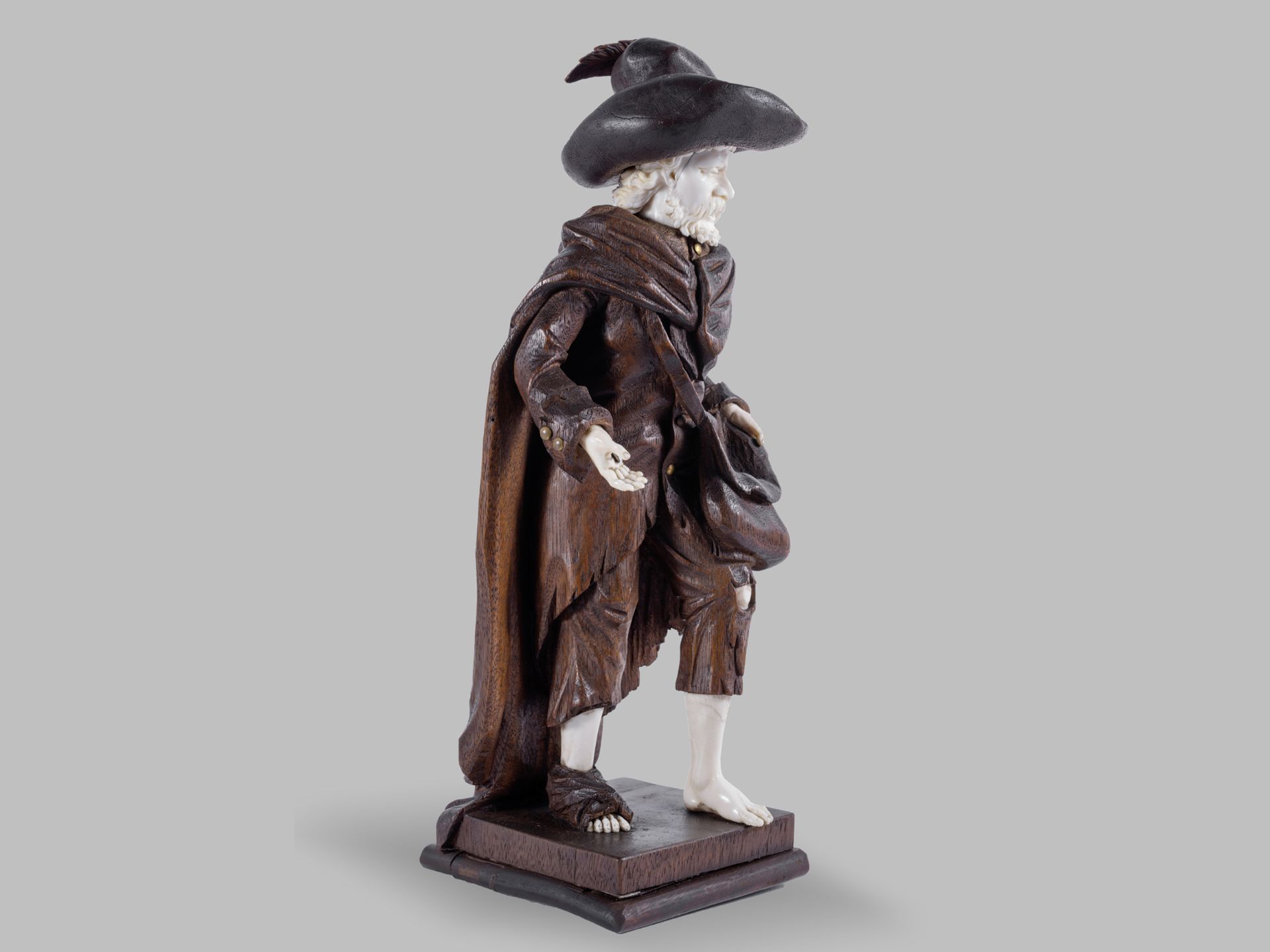 Museale Skulptur - Simon Troger, Abfaltersbach 1683 – 1768 Haidhausen, und Werkstatt, Vagabund - Bild 2 aus 9