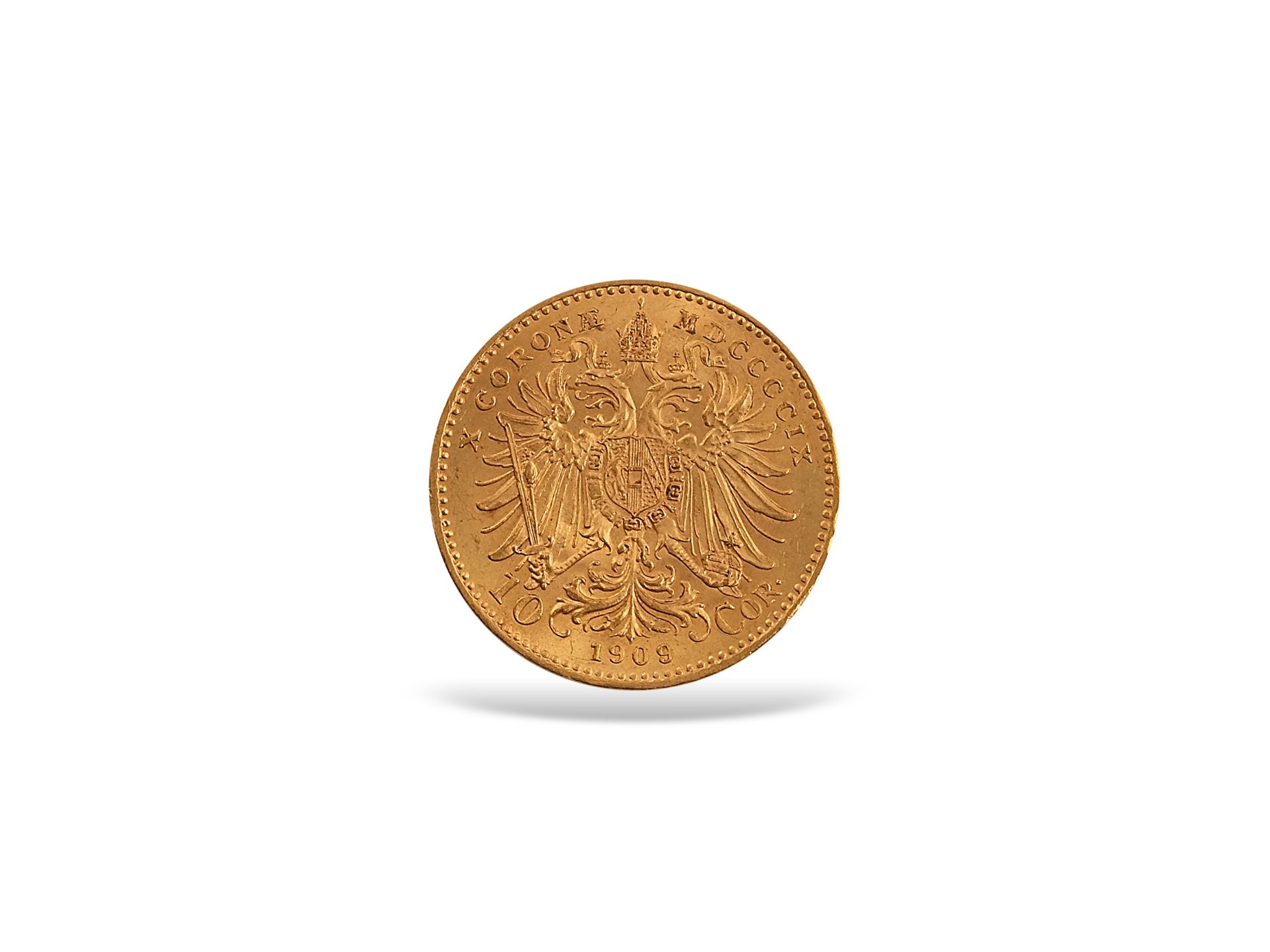 10 Kronen in Gold, Österreich F.J.I. 1909, Gewicht: 3 Gramm - Bild 2 aus 3