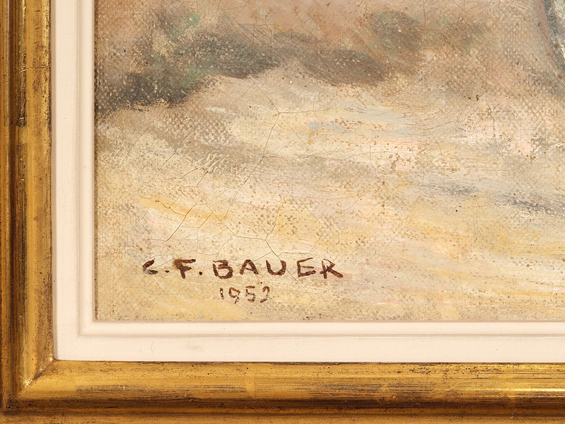 Carl Franz Bauer, Wien 1879 – 1954 Wien, Traber in der Krieau - Bild 4 aus 5
