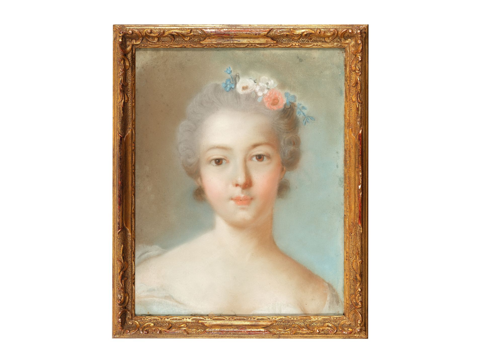 Jean Marc Nattier, Paris 1685 – 1766 Paris, zugeschrieben, Portrait einer jungen Dame oder Adeligen