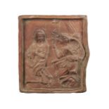 Terracotta Relief, Verkündigung Mariä, Italien / Toskana?