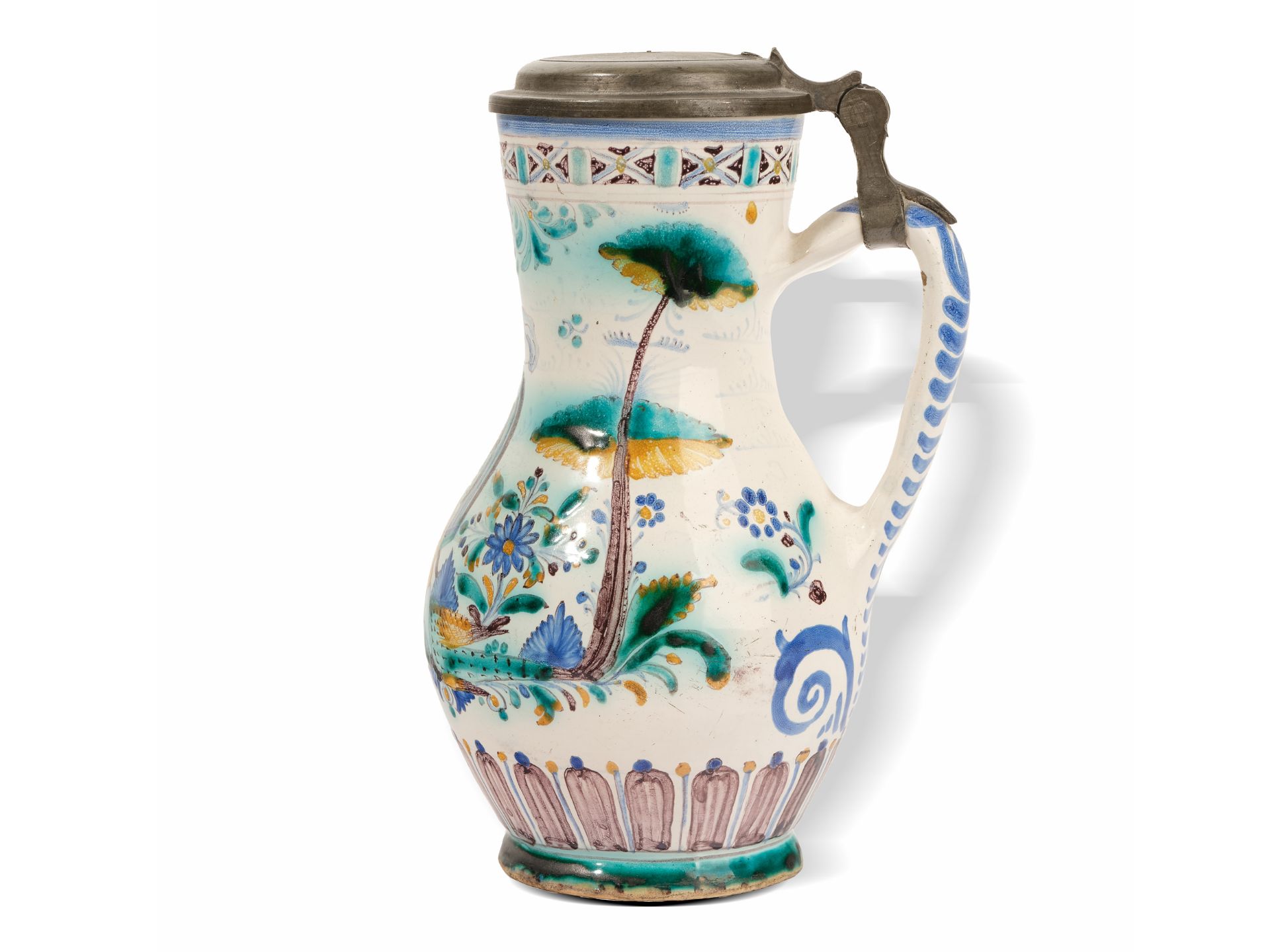 Faience jug, 
Lower Austria, 
18th century