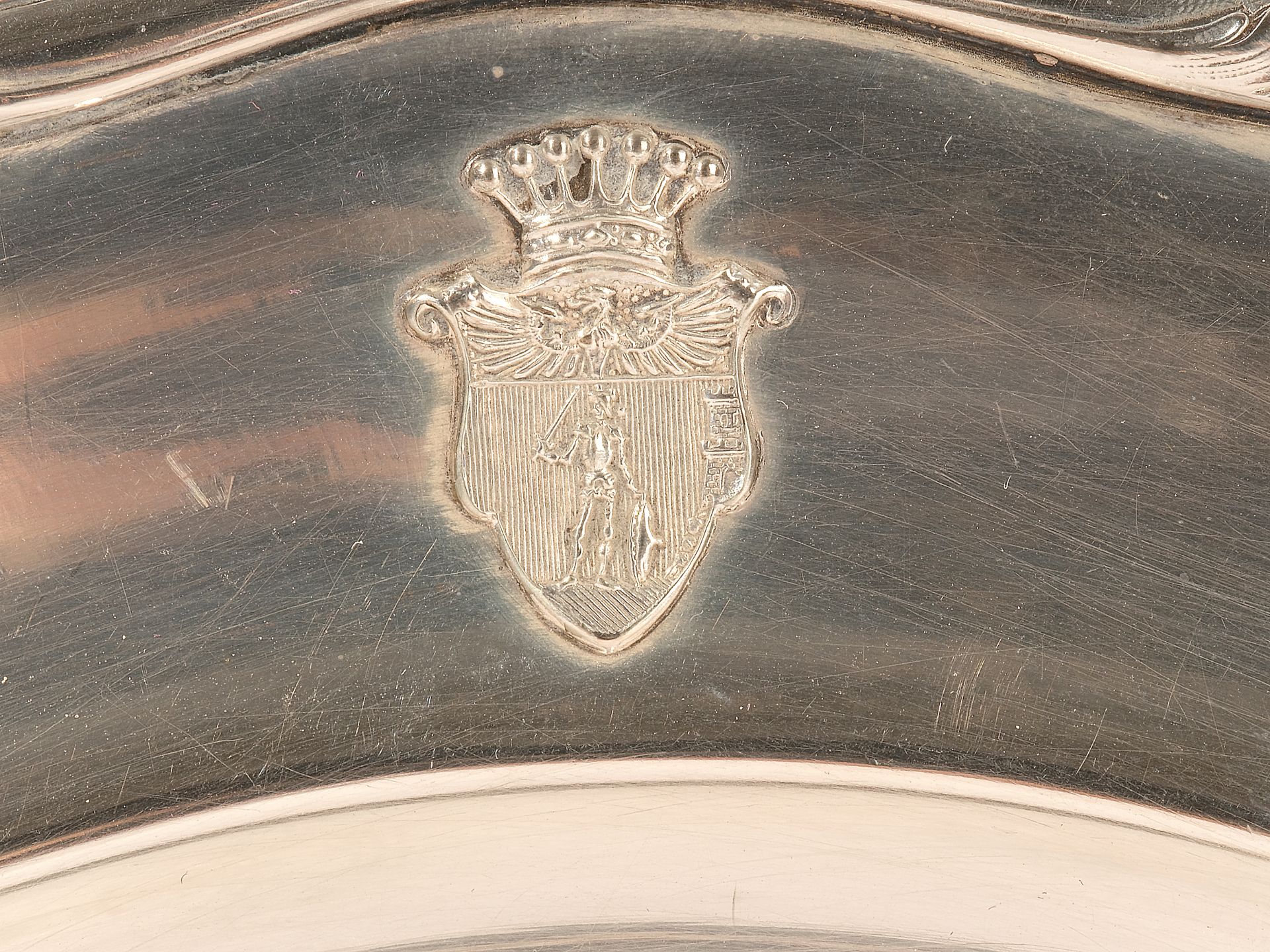 Silver plate, 
Ca. 1900, 
Marked - Image 3 of 5