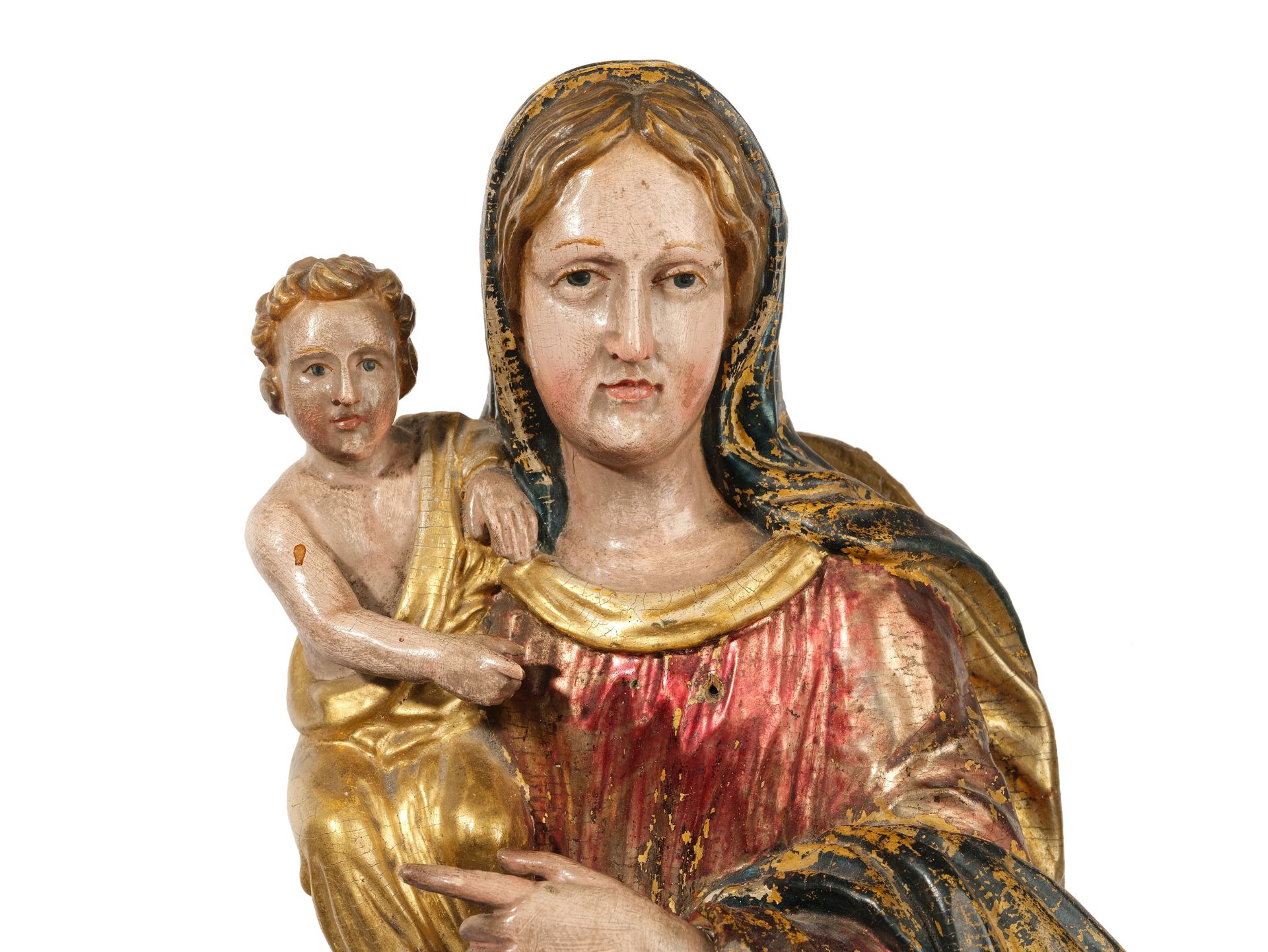 Madonna, 
Southern Italy, 
Ca. 1750/60 - Image 2 of 7