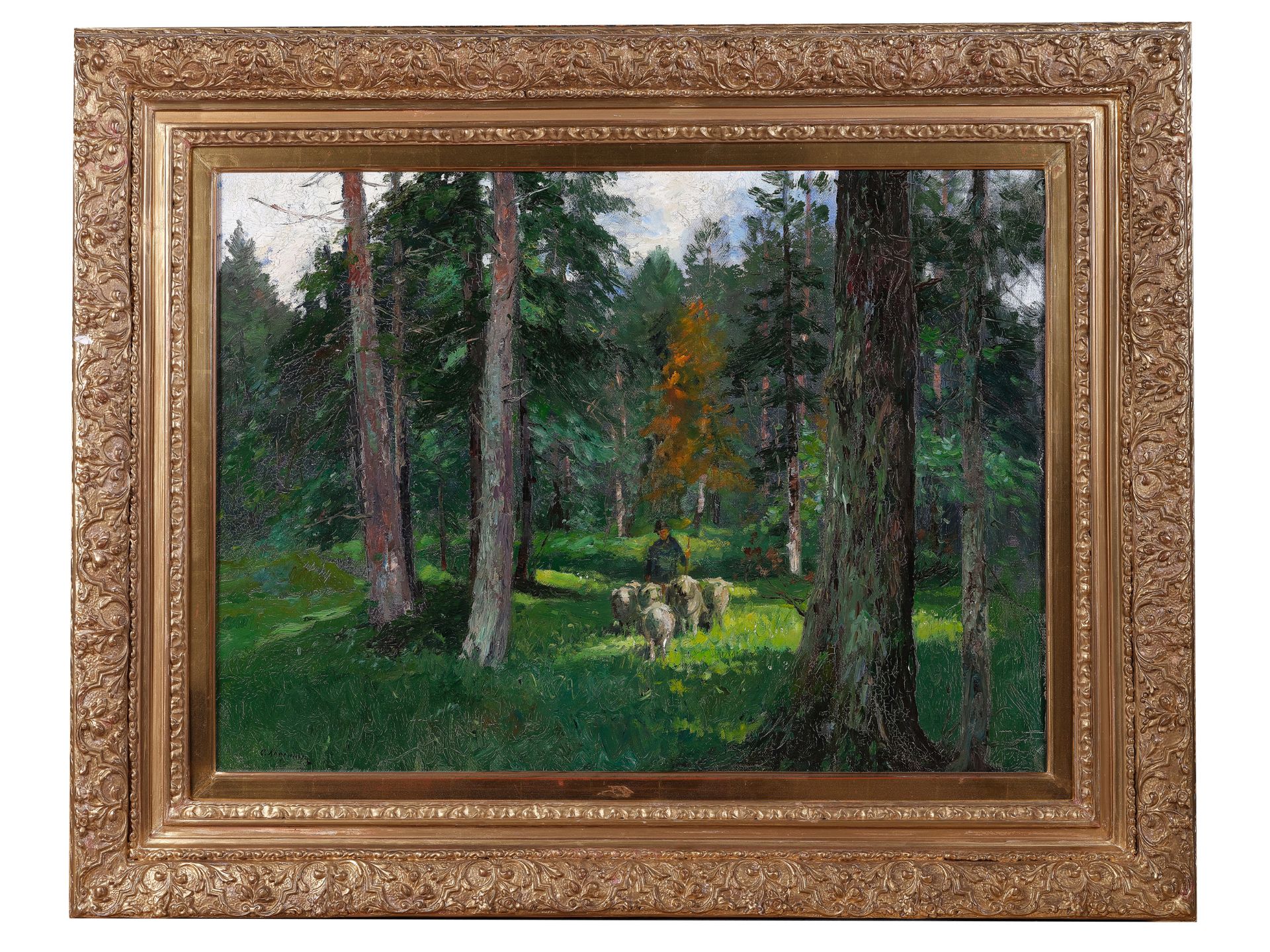 Adolf Kaufmann, 
Troppau 1848 - 1916 Vienna, 
Clearing in the forest - Image 2 of 5