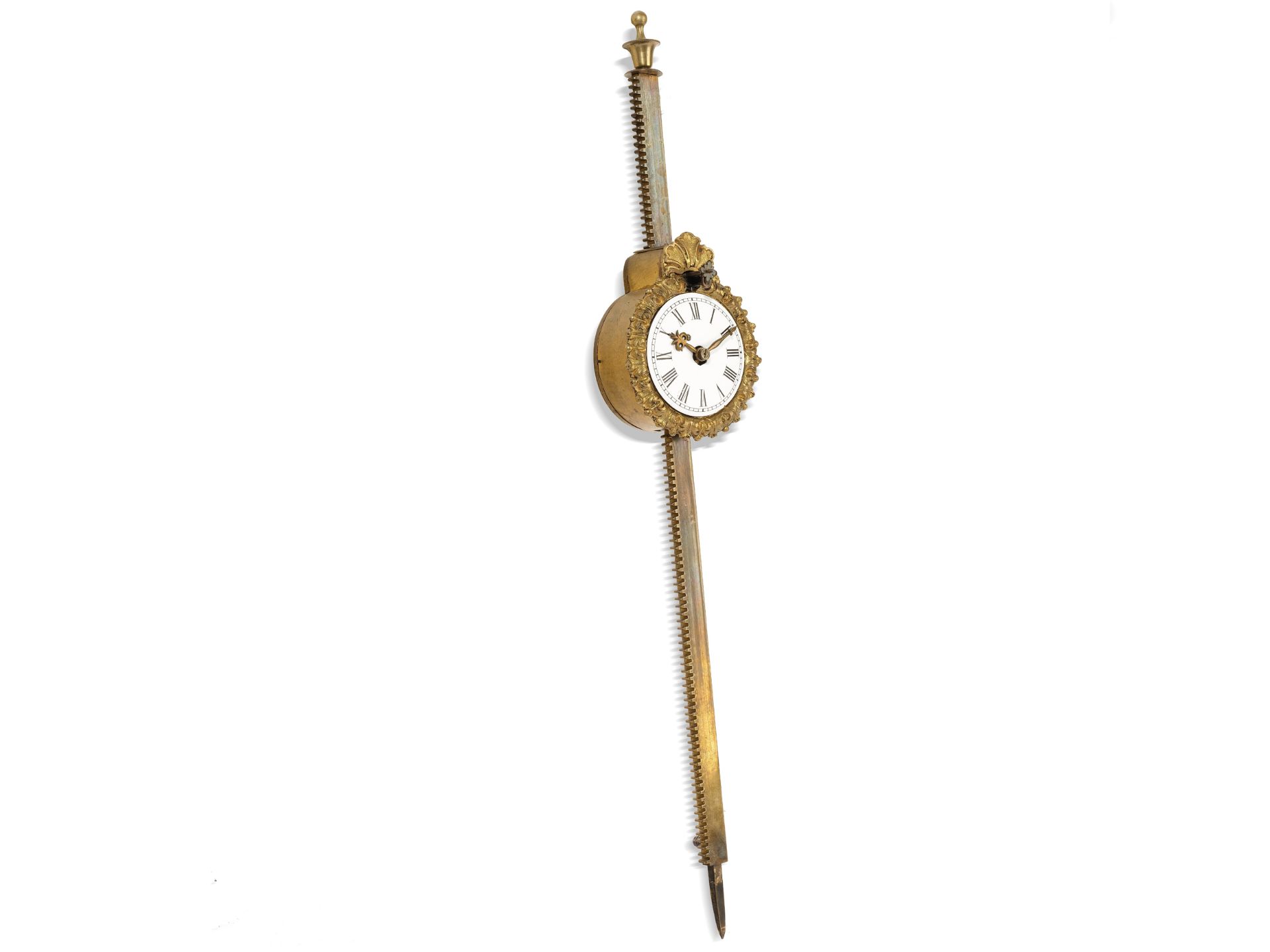 Baroque saw clock, 
South German, 
18th century - Image 8 of 11