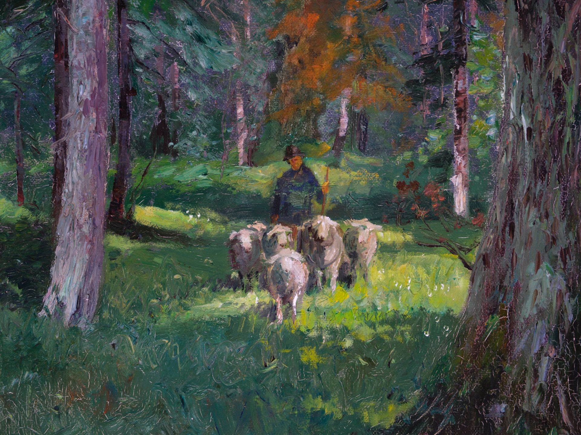 Adolf Kaufmann, 
Troppau 1848 - 1916 Vienna, 
Clearing in the forest - Image 3 of 5