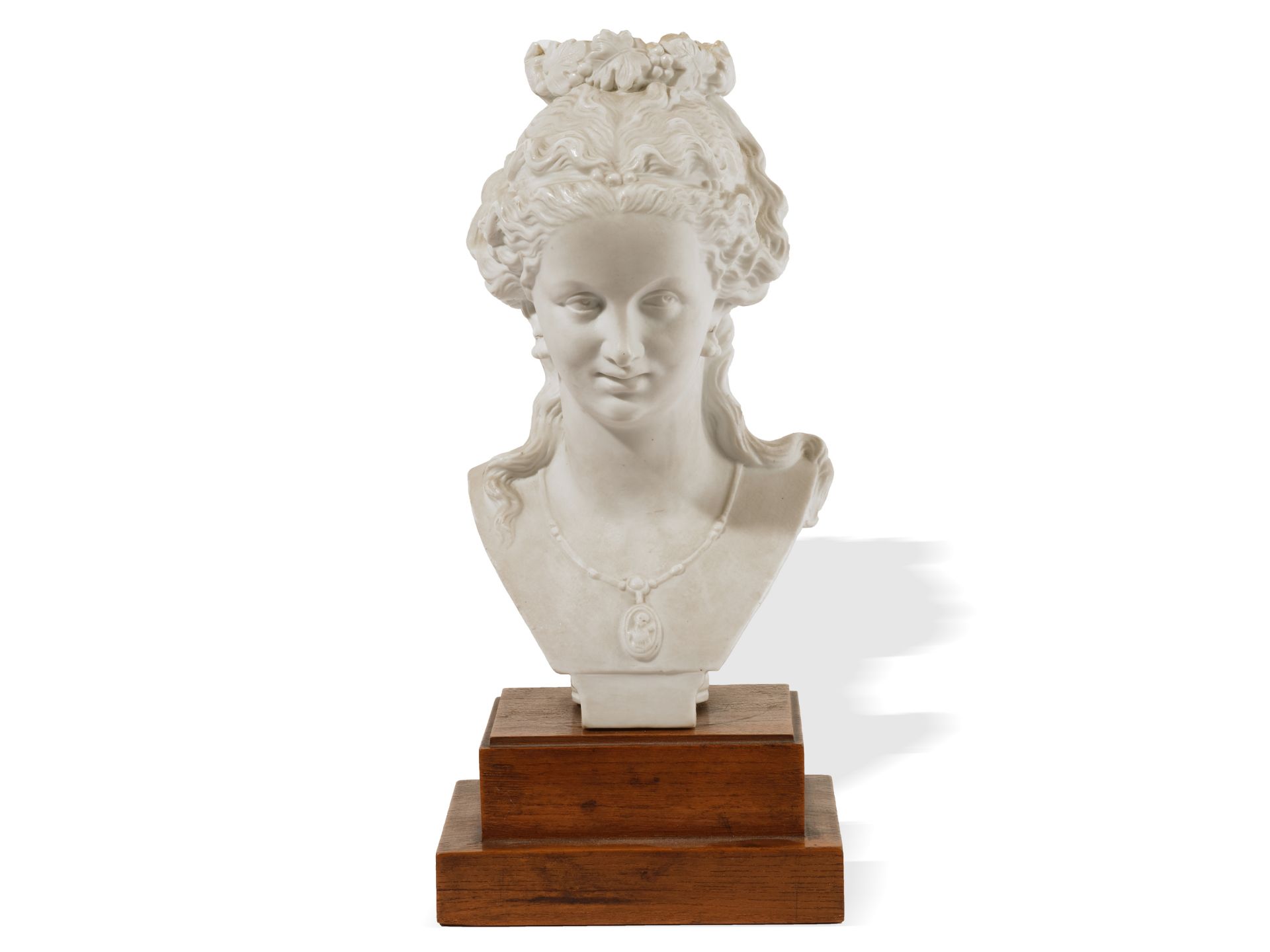 Classicist bust, 
Ca. 1880/90, 
Biscuit porcelain