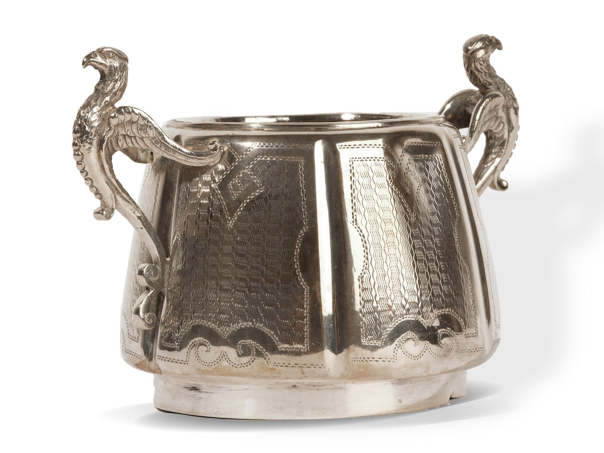 Silver sugar bowl, 
Austria, 
Ca. 1900 - Image 2 of 6