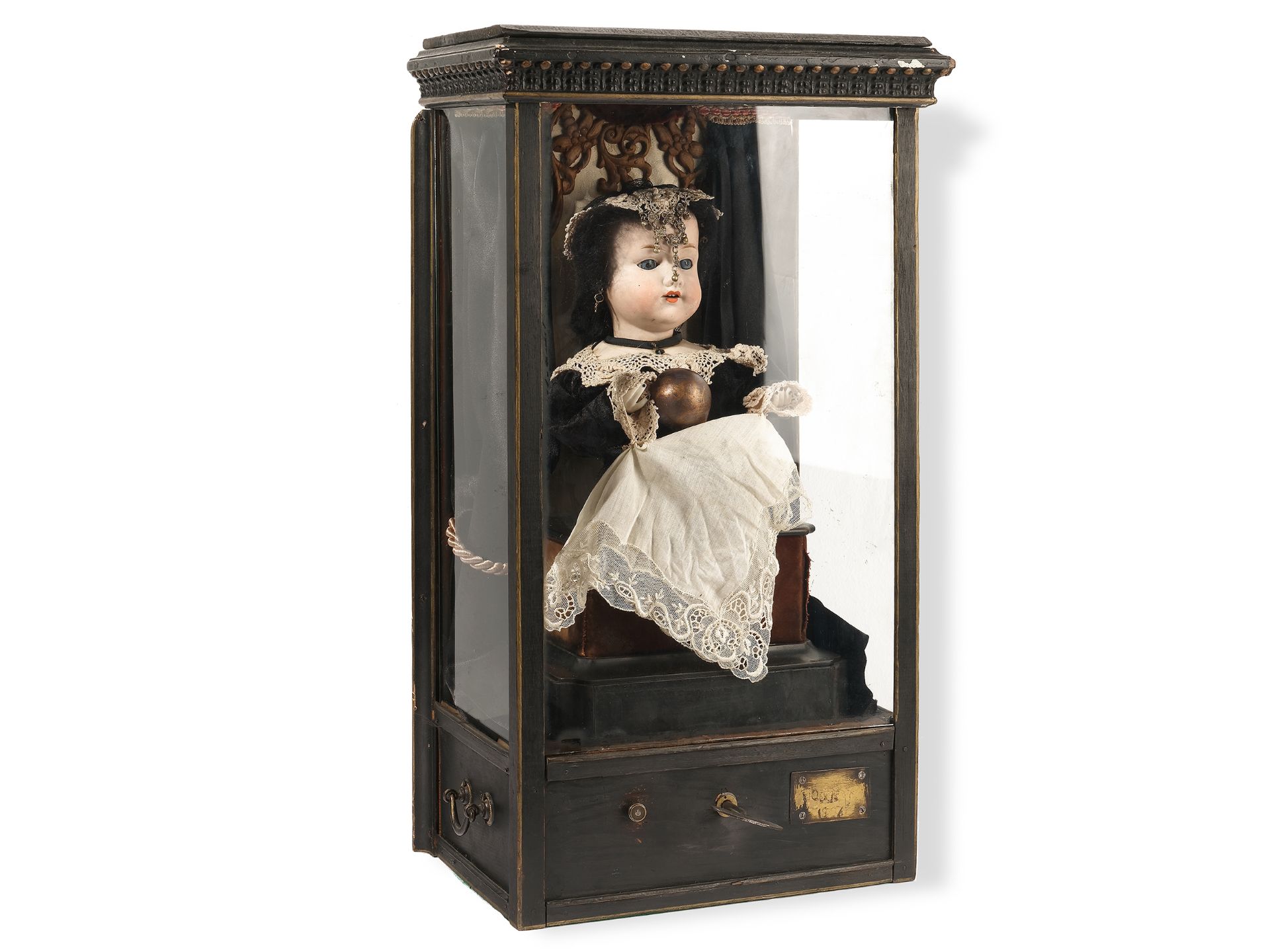 Doll vending machine, 
Fortune teller, 
Ca. 1900 - Image 2 of 8