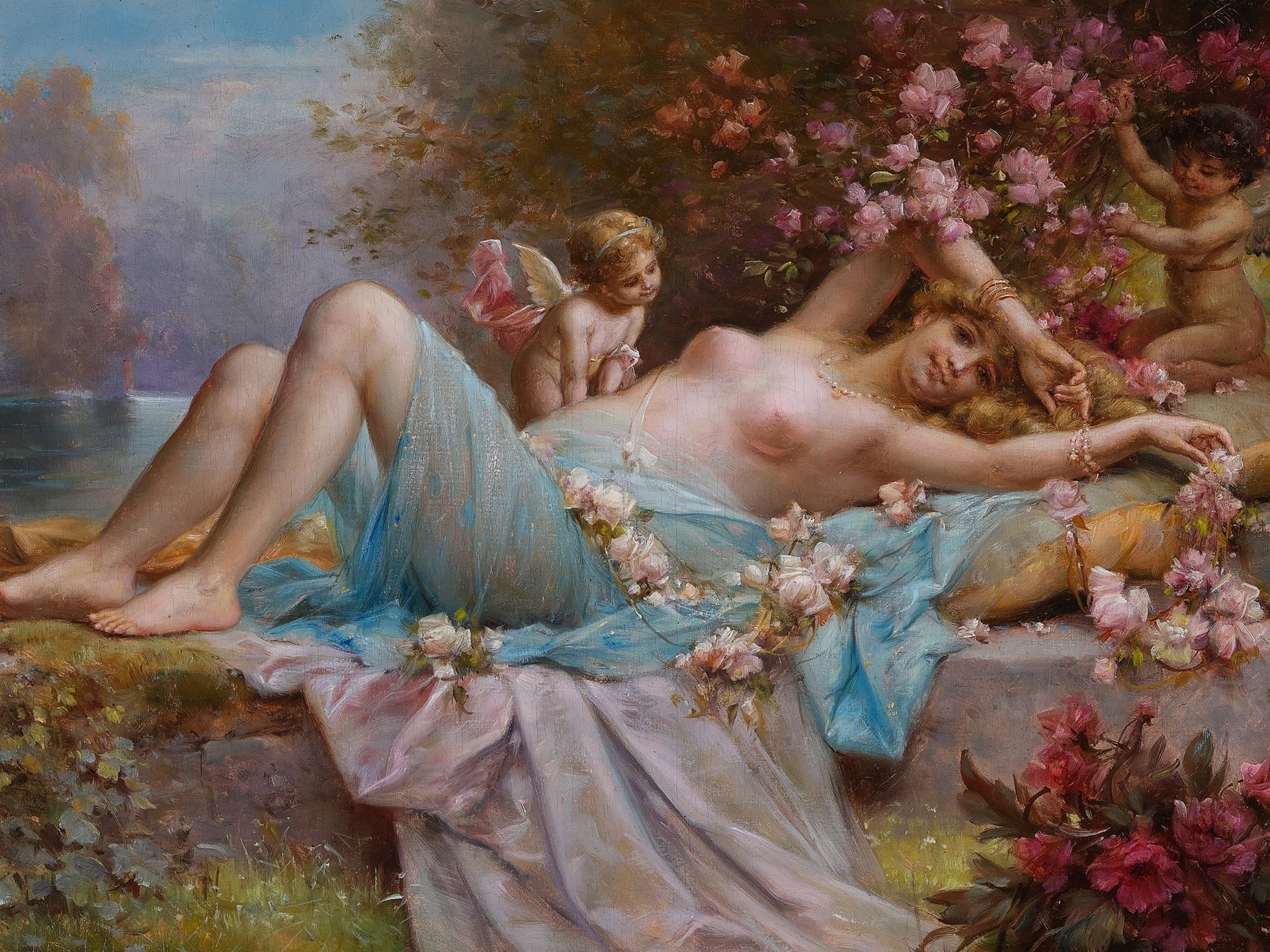 Hans Zatzka, 
Vienna 1859 - 1945 Vienna, 
Dreaming - Image 3 of 8