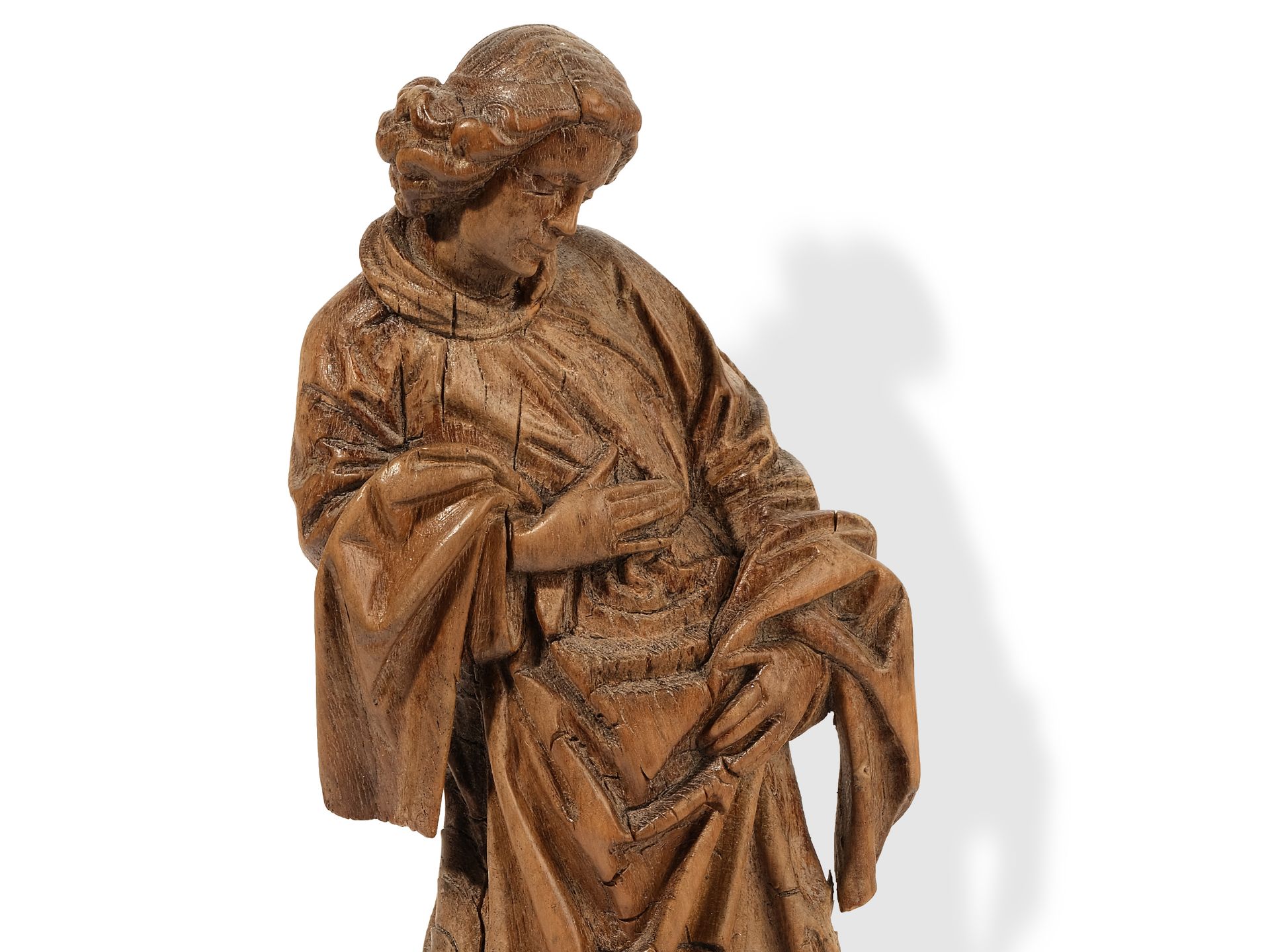 High quality sculpture, 
Brabant, Brussels?, 
Ca. 1500 - Image 5 of 6