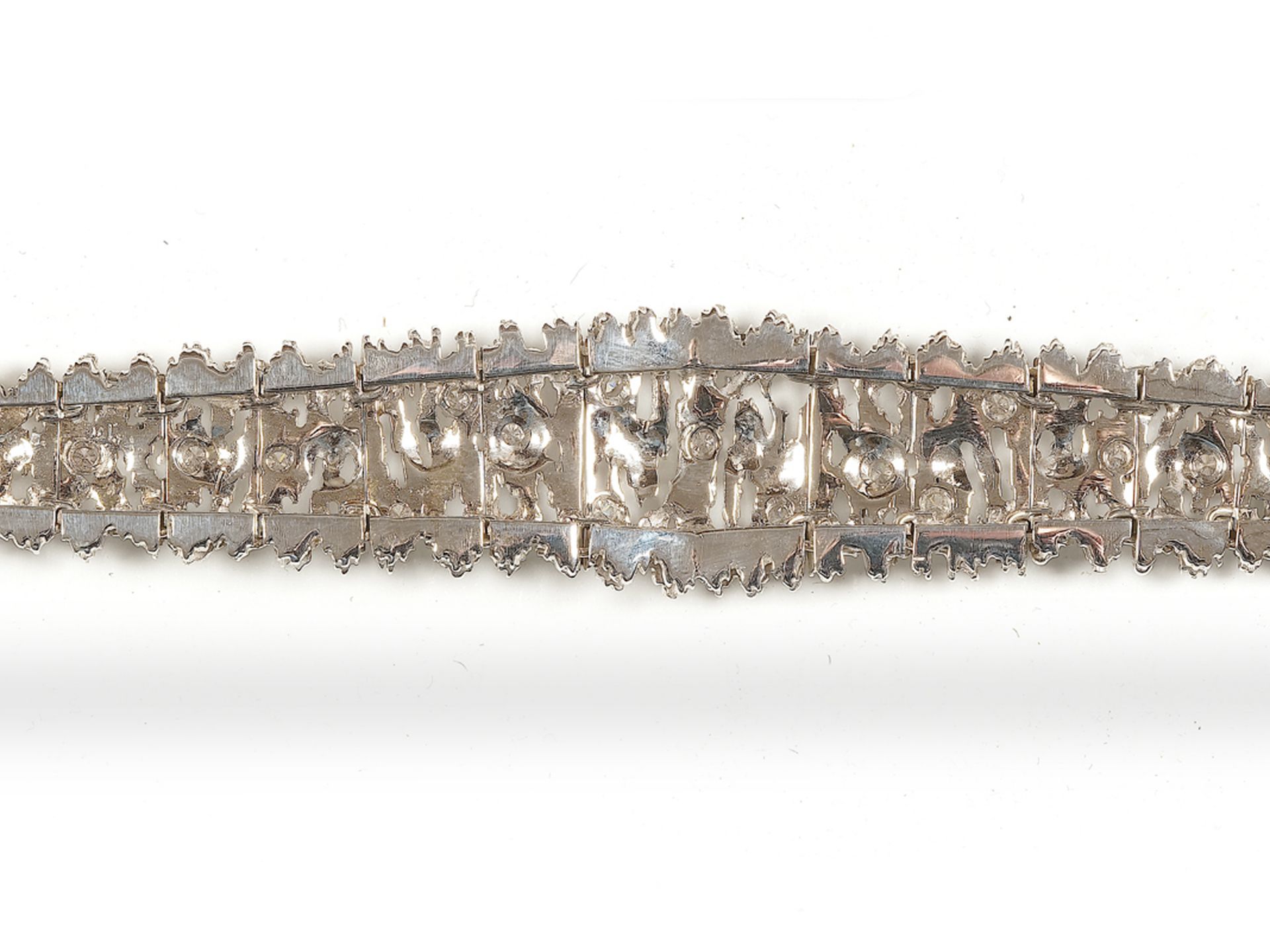 Bracelet, 
Ca. 1970, 
White gold, 14 carat - Image 3 of 3