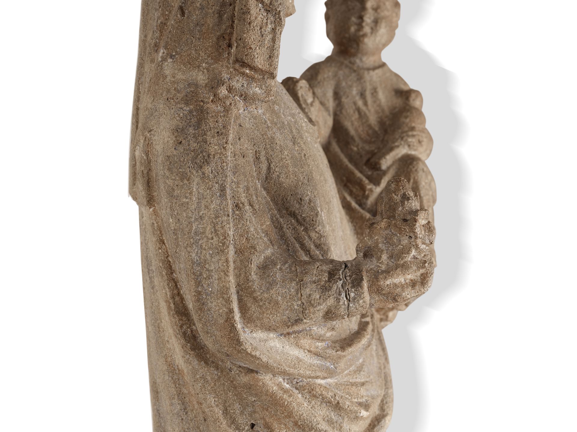 Gothic Madonna, 
France, 
14th/15th century - Image 6 of 9