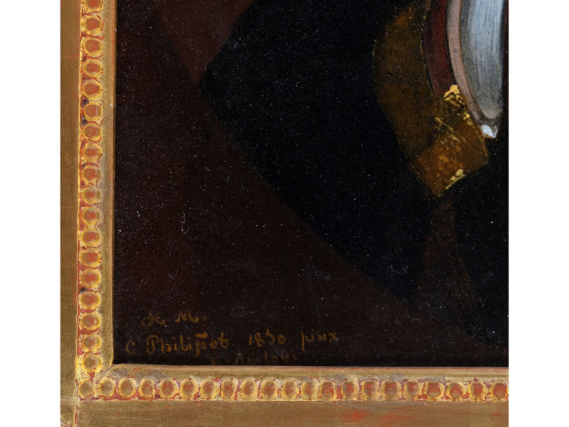 Carl Ludwig Philipot, 
Champagne 1801 - 1859 Krumau, 
Bildnis eines k. k. Zivilstaatbediensteten - Bild 4 aus 5