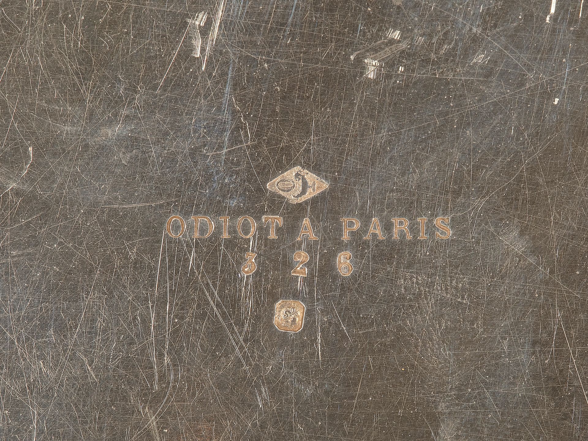 Odiot Paris, 
Silver tray, 
Paris ca. 1880/1900 - Image 6 of 6