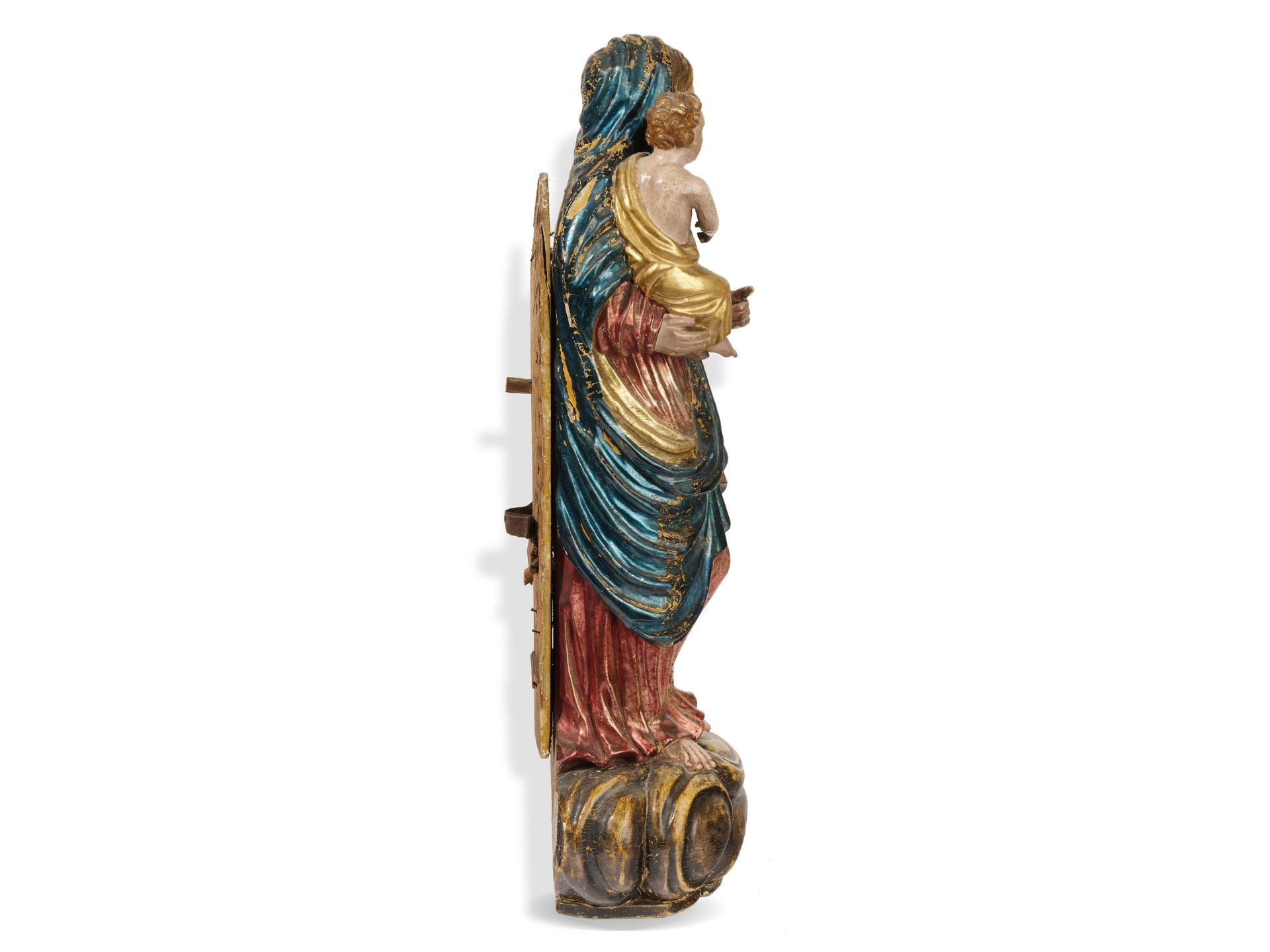 Madonna, 
Southern Italy, 
Ca. 1750/60 - Image 3 of 7