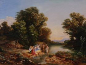 Carl Marko the Elder, Leutschau 1791 - 1860 Villa Appeggi near Antella, Florence, Landscape with St.