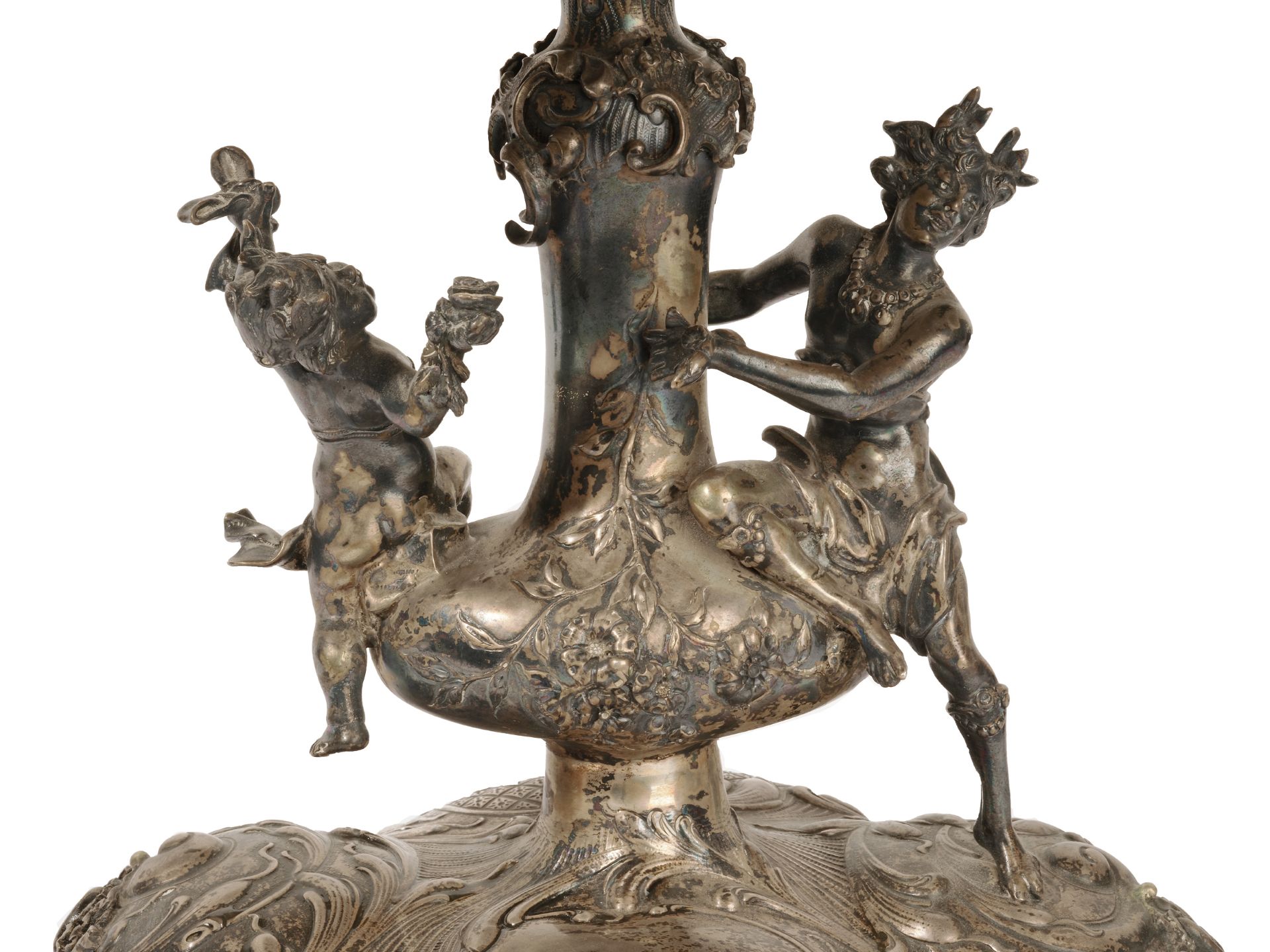 Decorative centerpiece in silver, 
Austria, 
Ca. 1890/1900 - Image 3 of 9