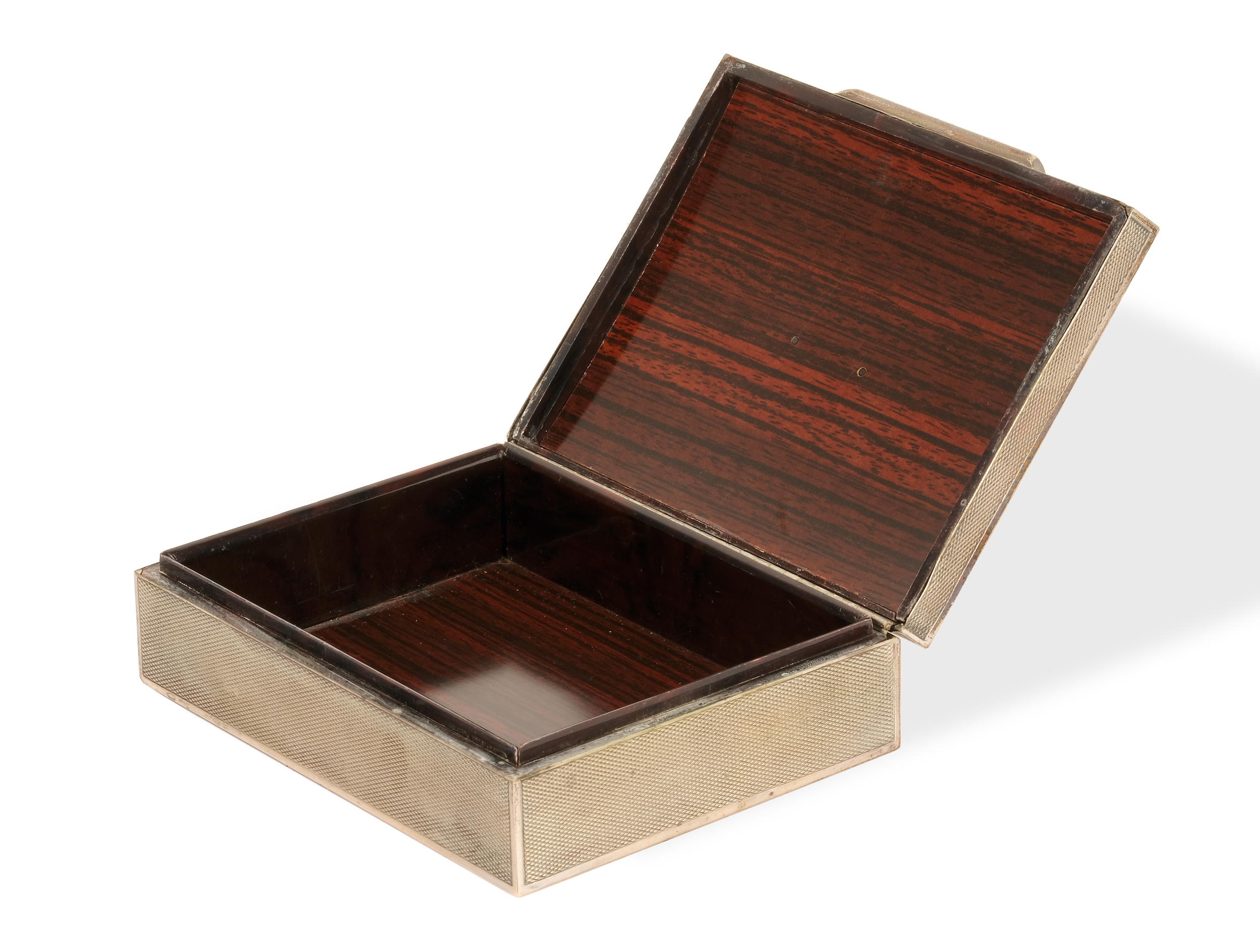 Cigarette box, 
Ca. 1900, 
Rosewood - Image 3 of 5