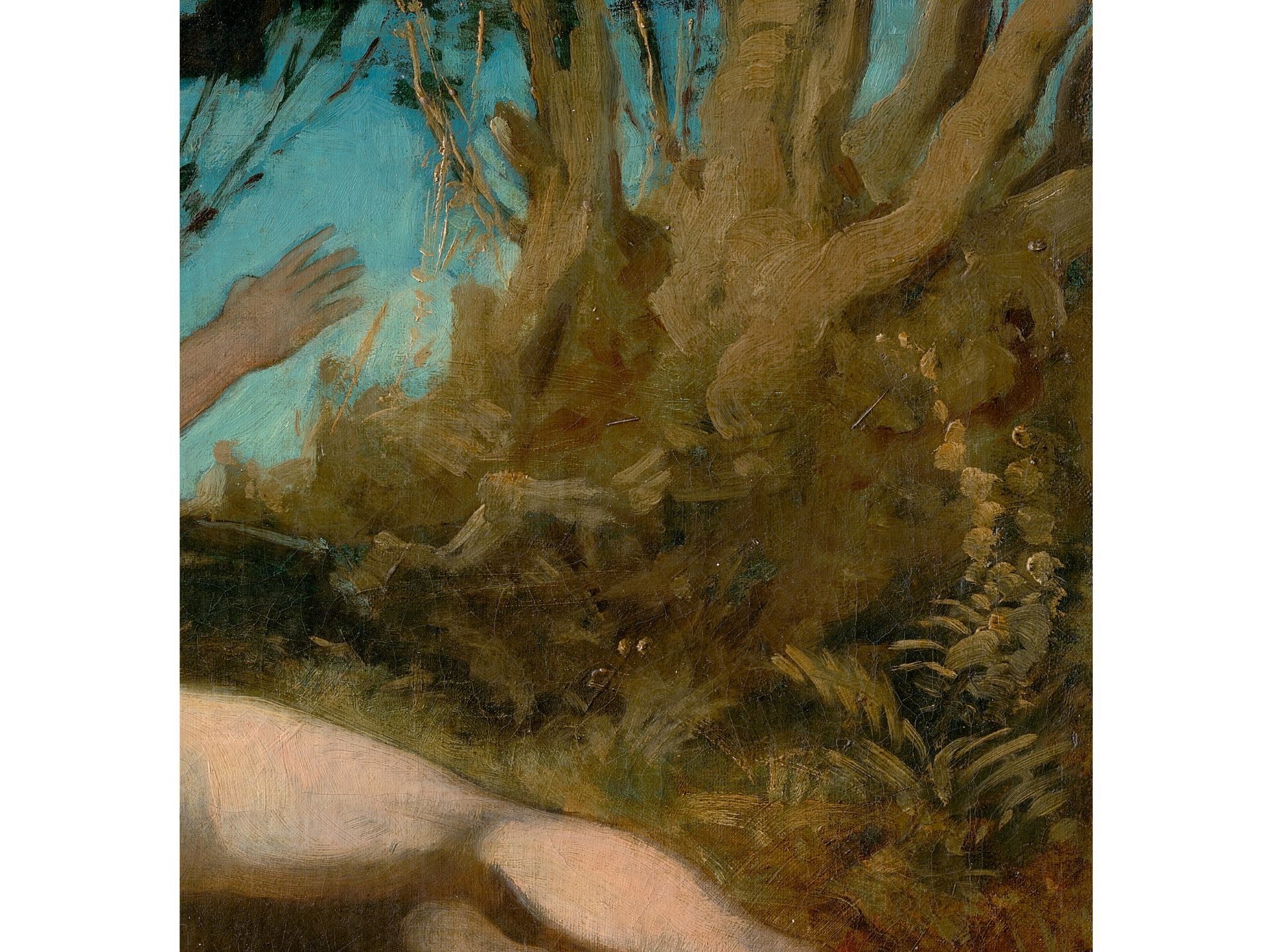 Hans Makart, 
Salzburg 1840 - 1884 Vienna, 
Back nude in landscape - Image 4 of 6