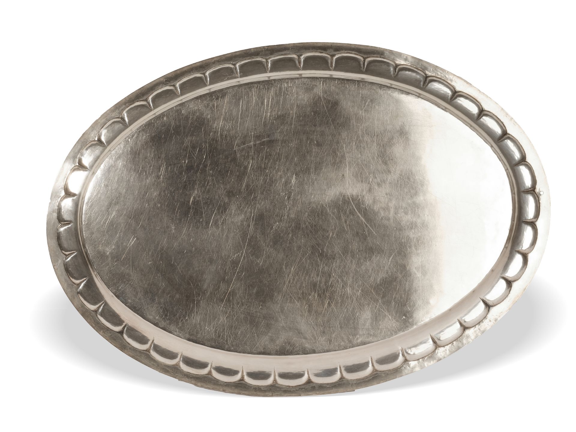 Silver tray, 
Austria, 
Ca. 1880/90 - Image 2 of 3
