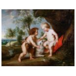 Peter Paul Rubens, Siegen 1577 - 1644 Antwerpen & Werkstatt, Das Jesuskind und der Johannesknabe