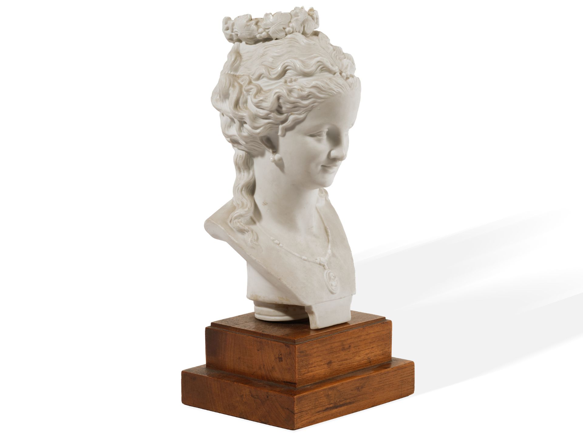 Classicist bust, 
Ca. 1880/90, 
Biscuit porcelain - Image 6 of 8