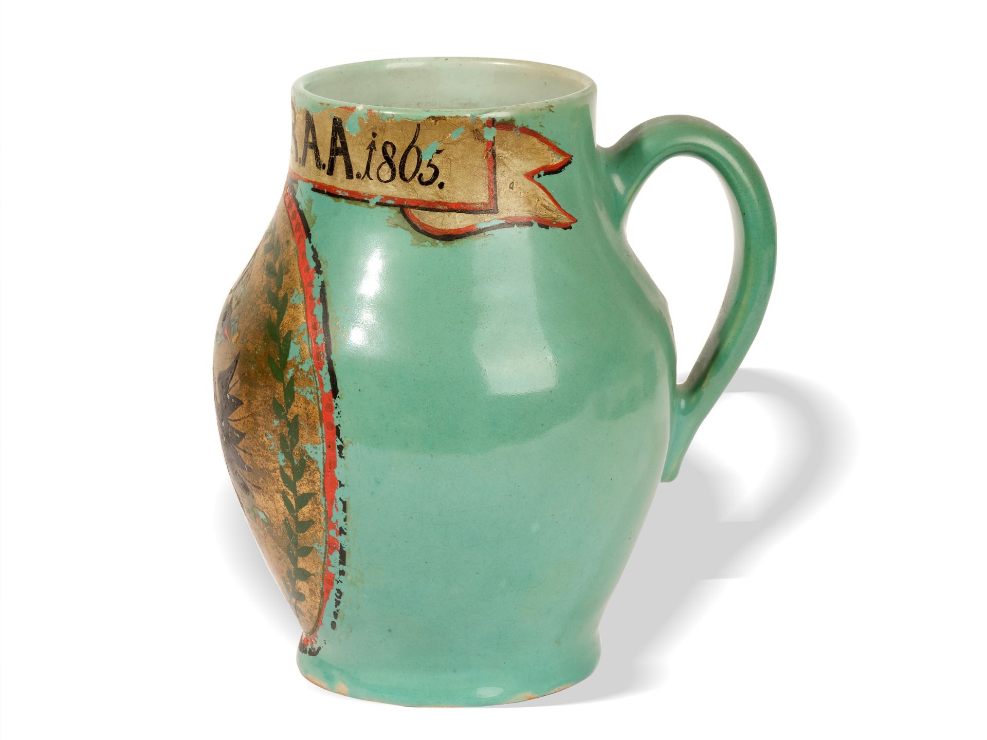 Kaiserin Elisabeth of Austria, 
Foot wash jug, 
Dated 1865 - Image 3 of 5