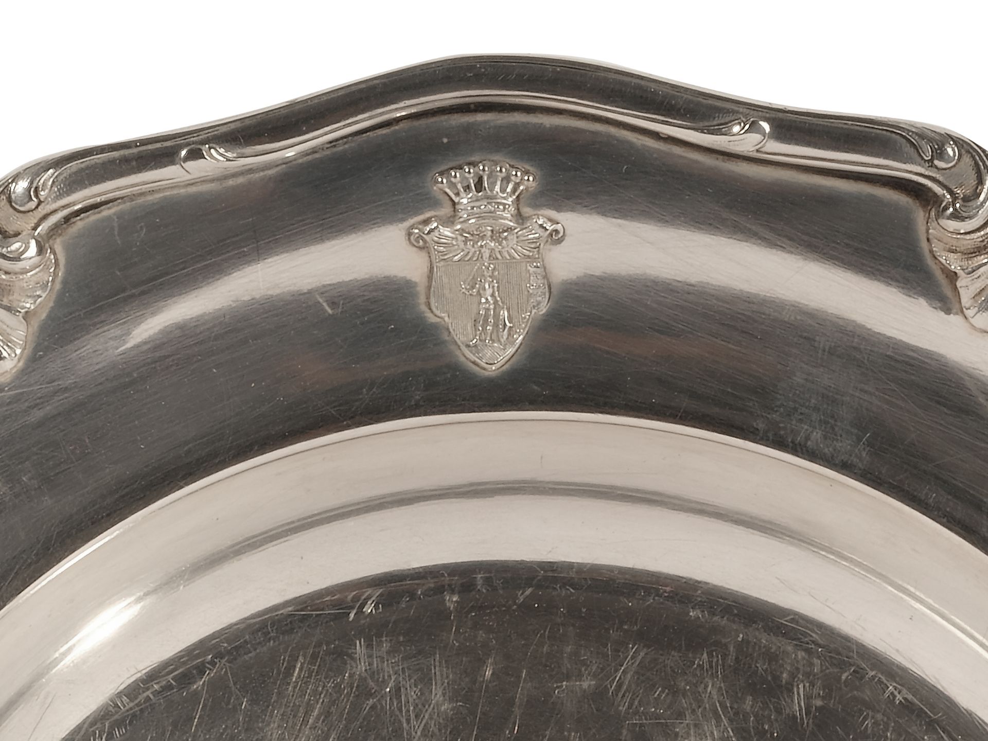 Silver plate, 
Ca. 1900, 
Marked - Image 2 of 5