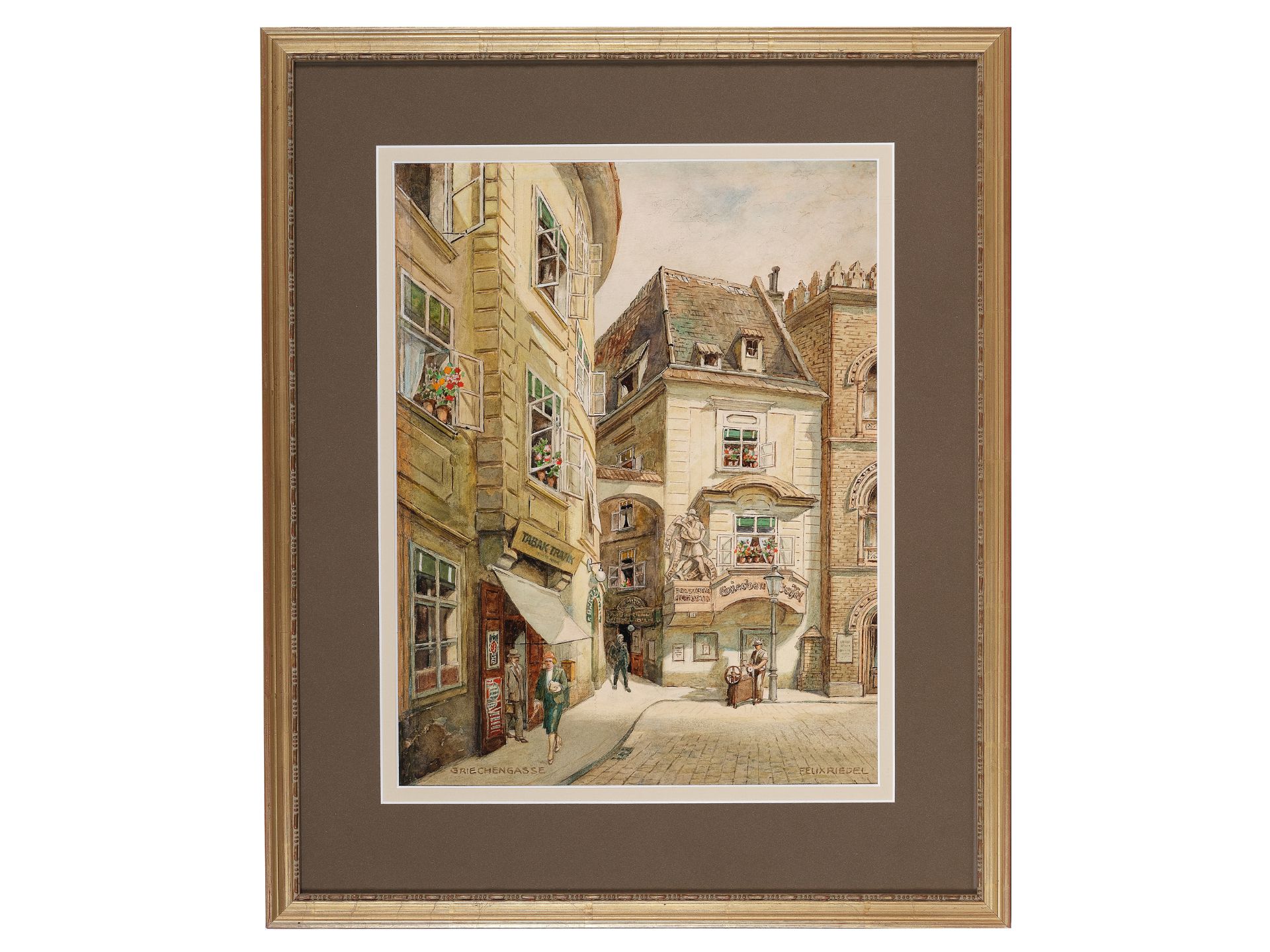 Felix Riedel, 
Vienna 1878 - 1950 Vienna, 
Griechengasse - Image 2 of 6