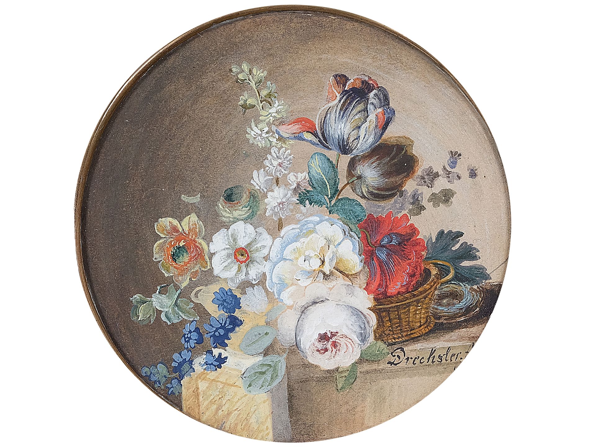 Johann Baptist Drechsler, Liechtental/now Vienna 1756 - 1811 Vienna, attributed, Flower bouquet
