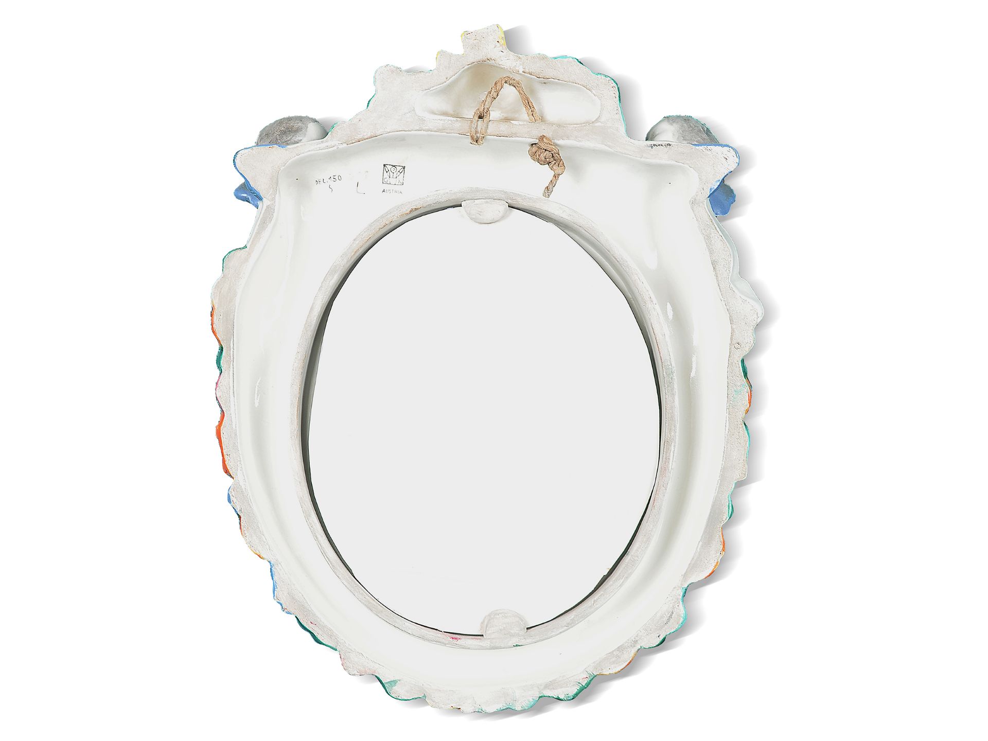 Michael Powolny, 
Judenburg 1871 - 1954 Vienna, 
Wall mirror oval - Image 3 of 4